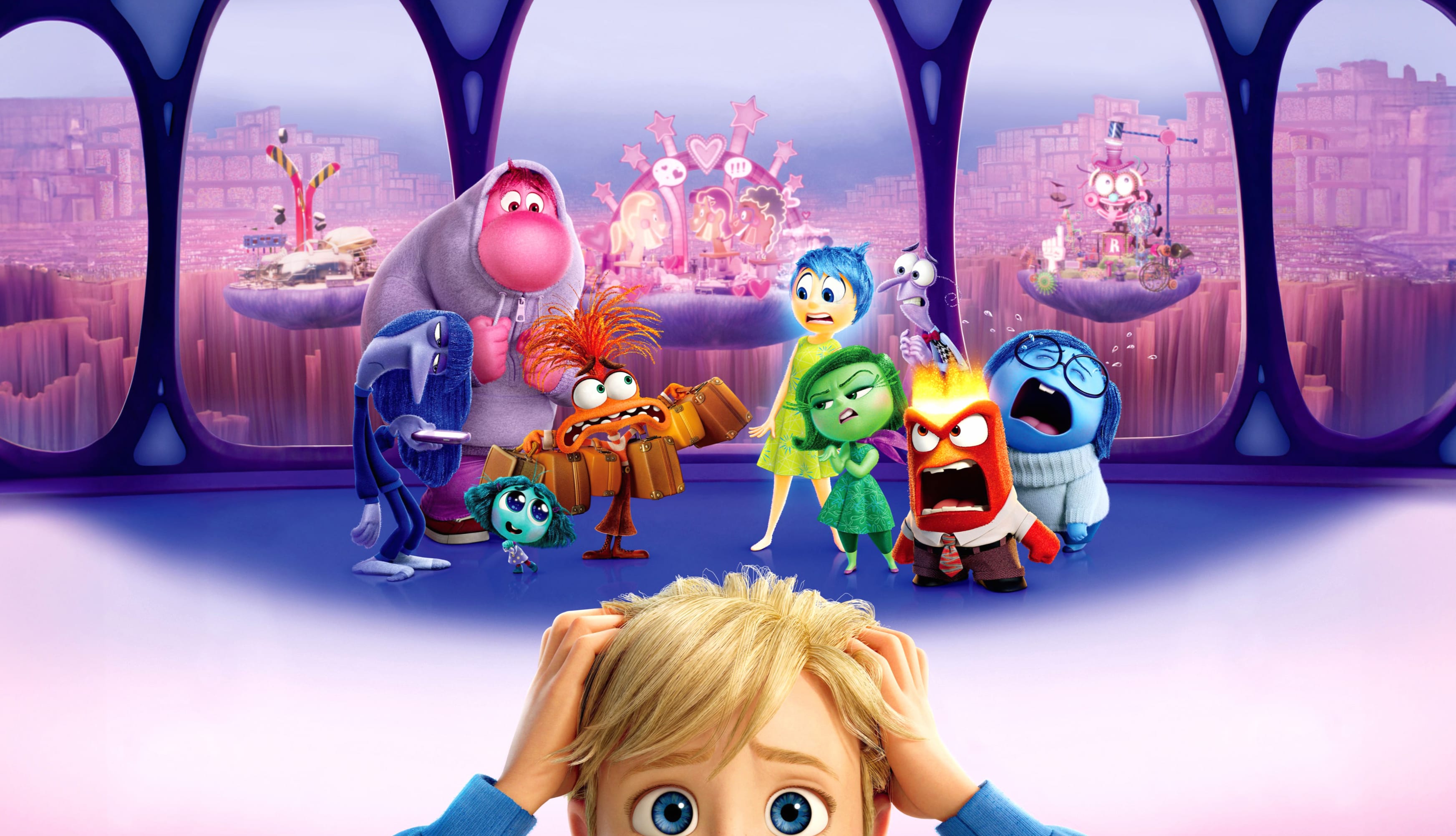 Inside Out 2 Character art at 750 x 1334 iPhone 6 size wallpapers HD quality