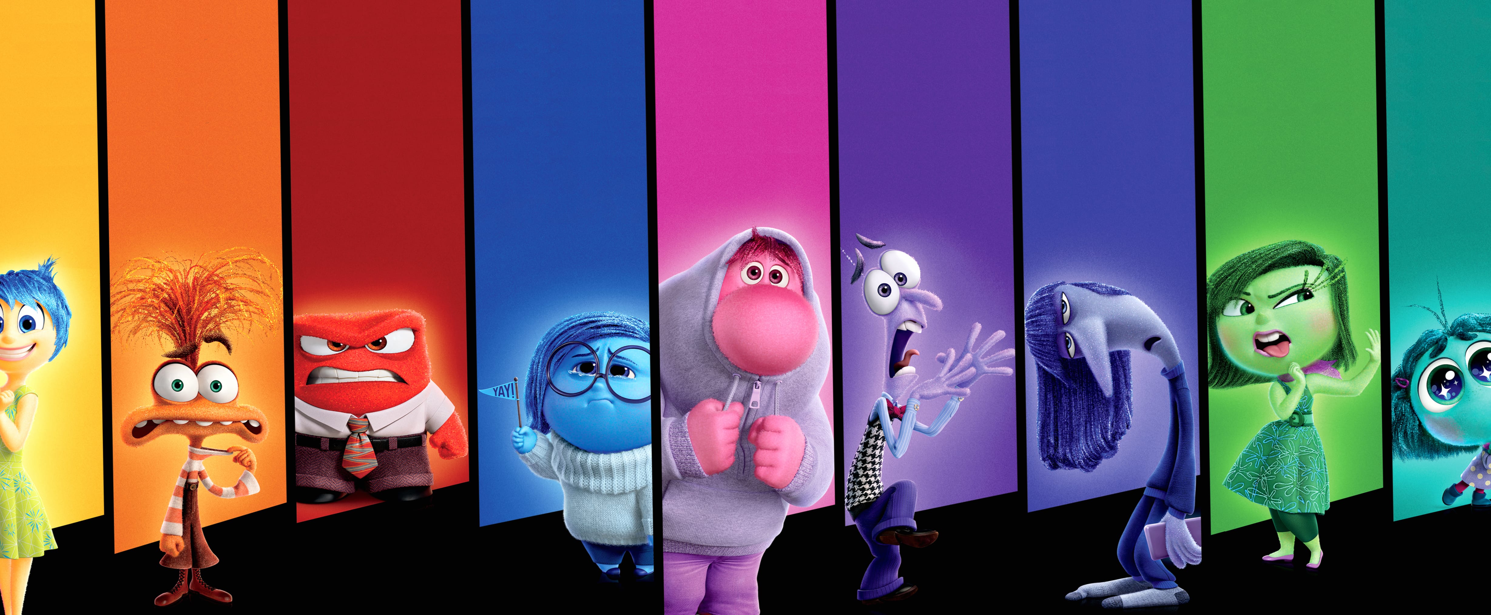 Inside Out 2 Character Poster Ultrawide at 1600 x 1200 size wallpapers HD quality