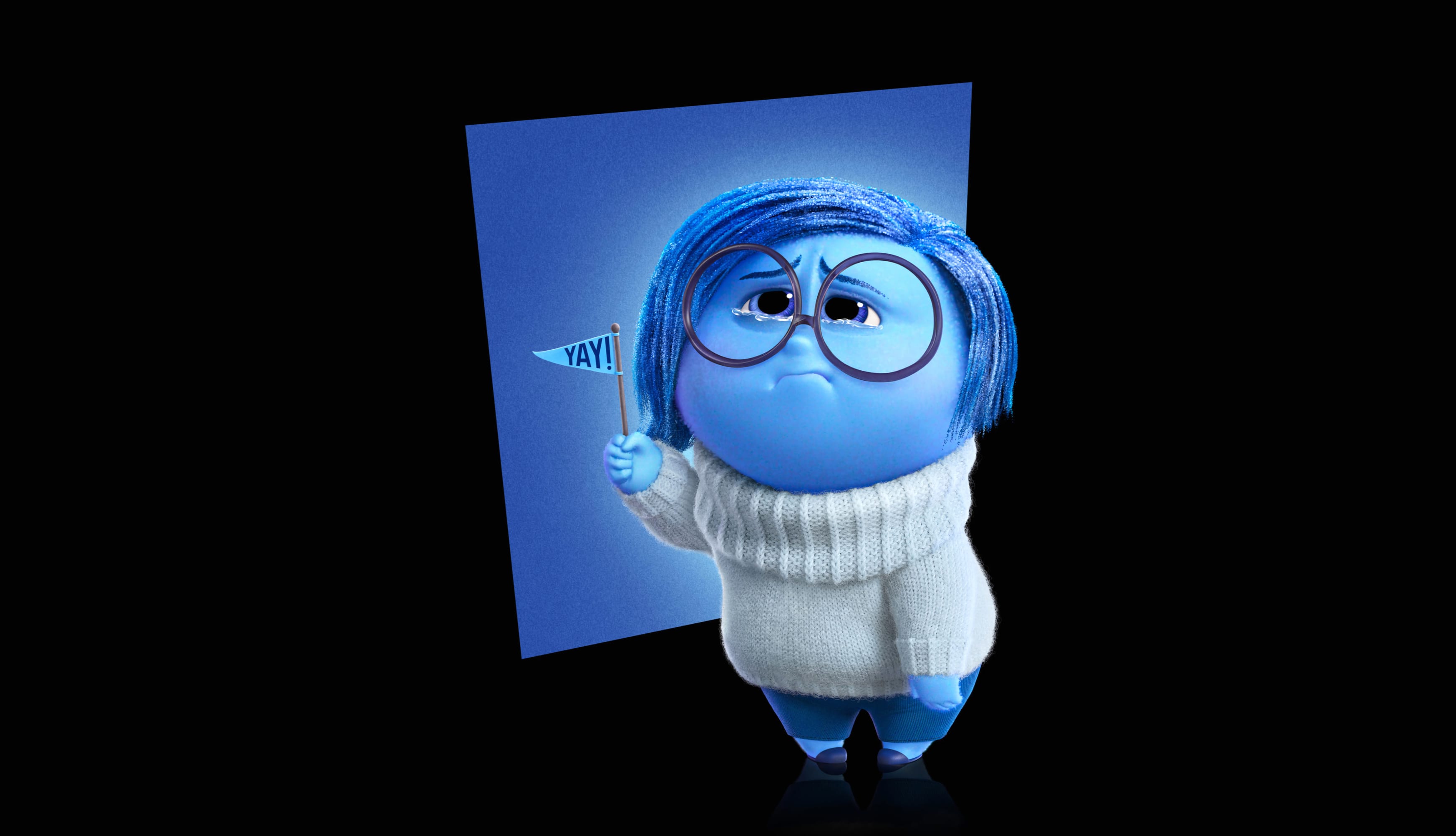 Inside Out 2 Sadness 4K Wallpaper for Free! at 750 x 1334 iPhone 6 size wallpapers HD quality