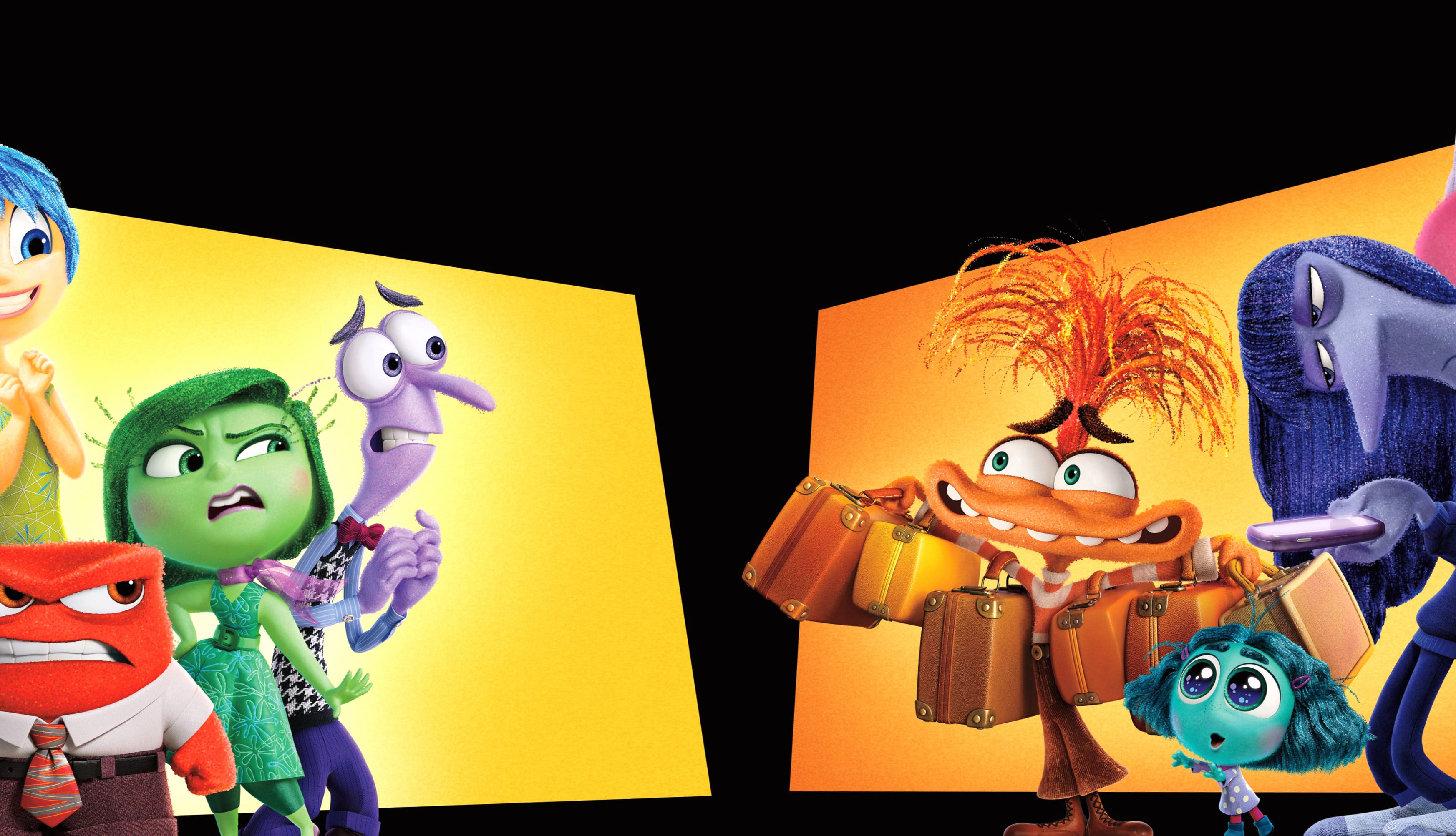 Inside Out 2 Ultrawide at 640 x 960 iPhone 4 size wallpapers HD quality