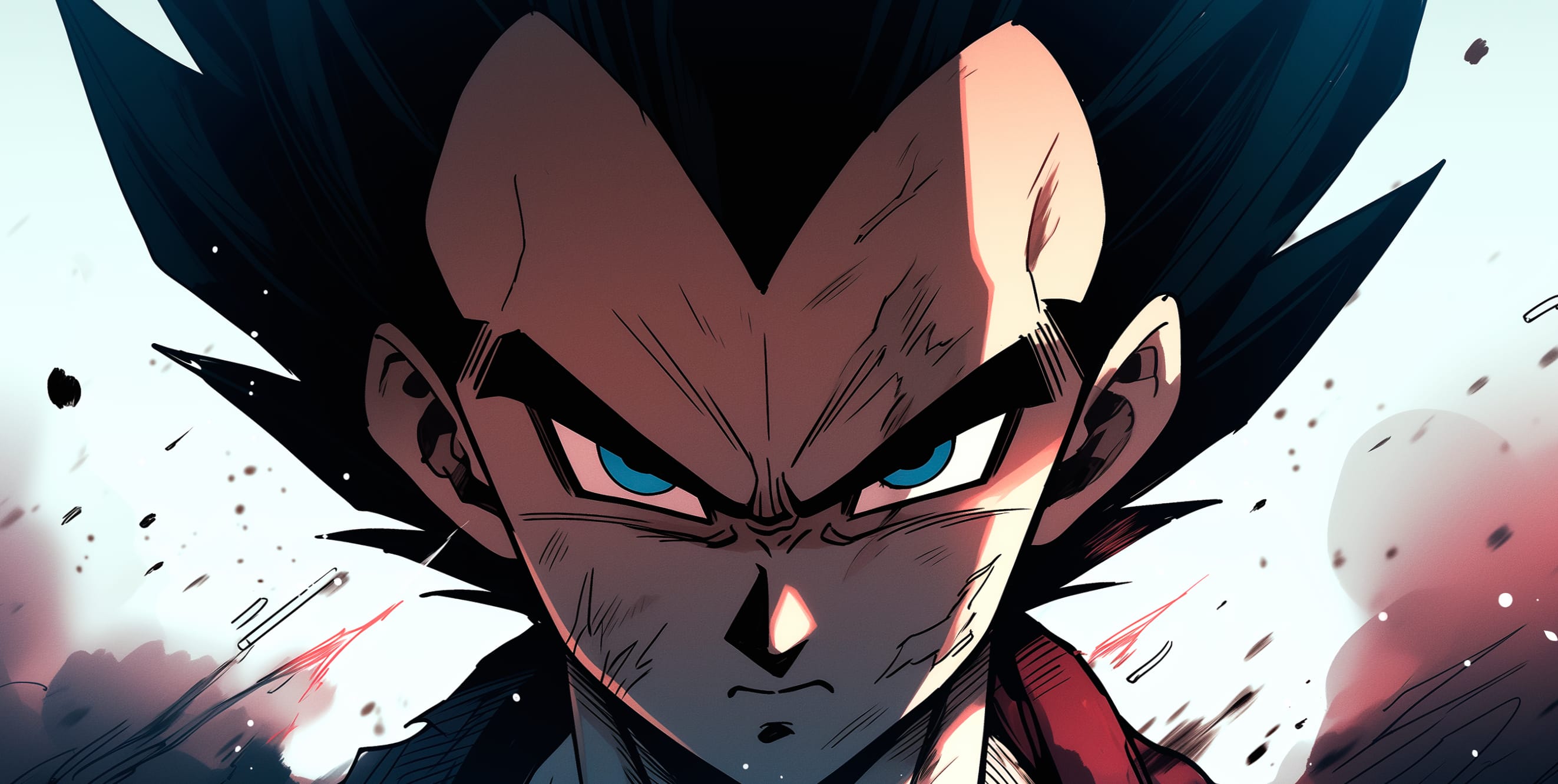 Intense Vegeta Dragon Ball GT at 320 x 480 iPhone size wallpapers HD quality