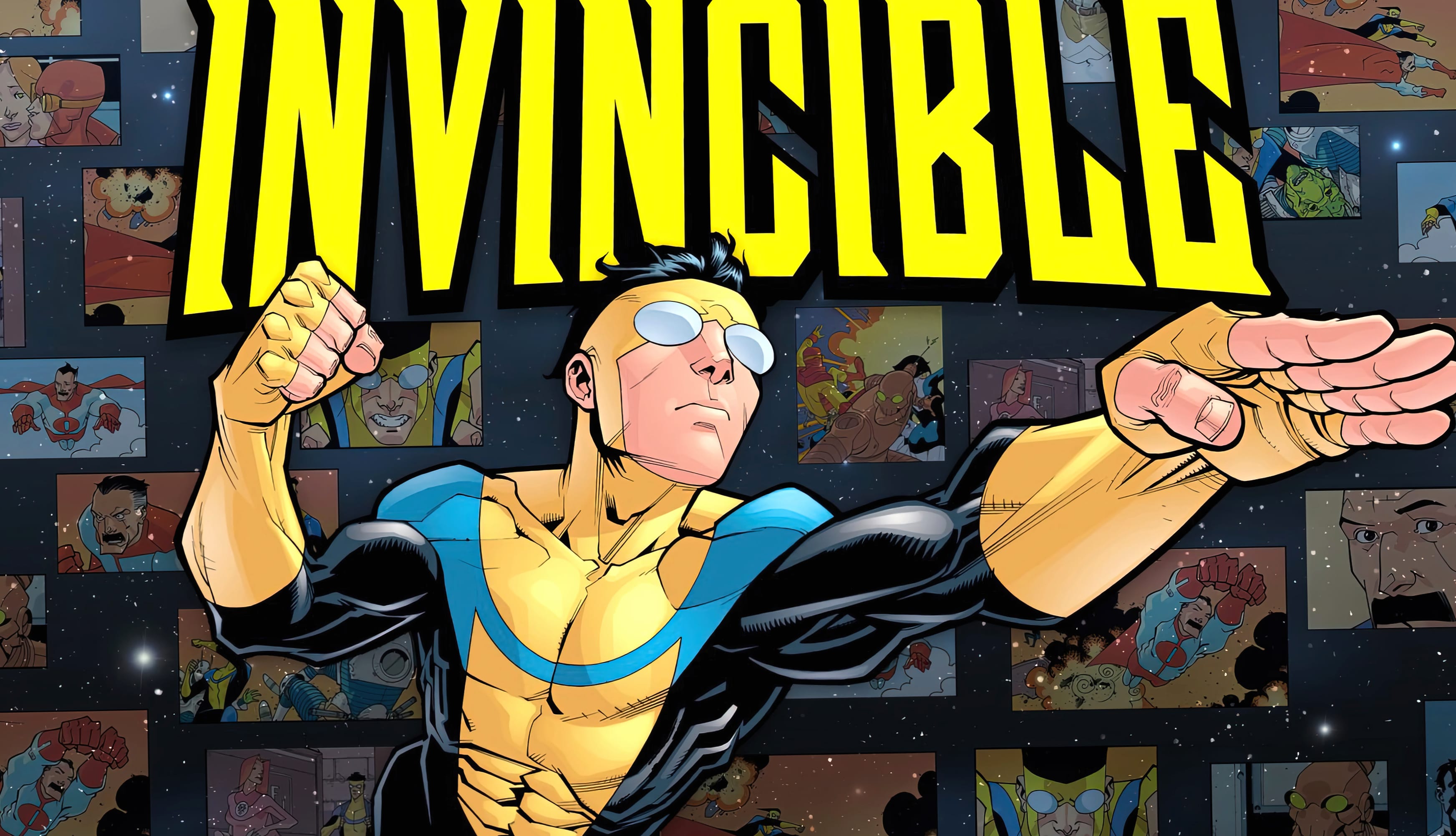 Invincible Comic Hero - Mark Grayson Action Pose wallpapers HD quality