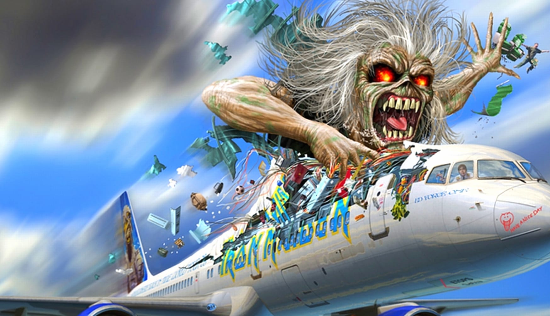 Iron Maiden Chaos in the Sky at 1152 x 864 size wallpapers HD quality