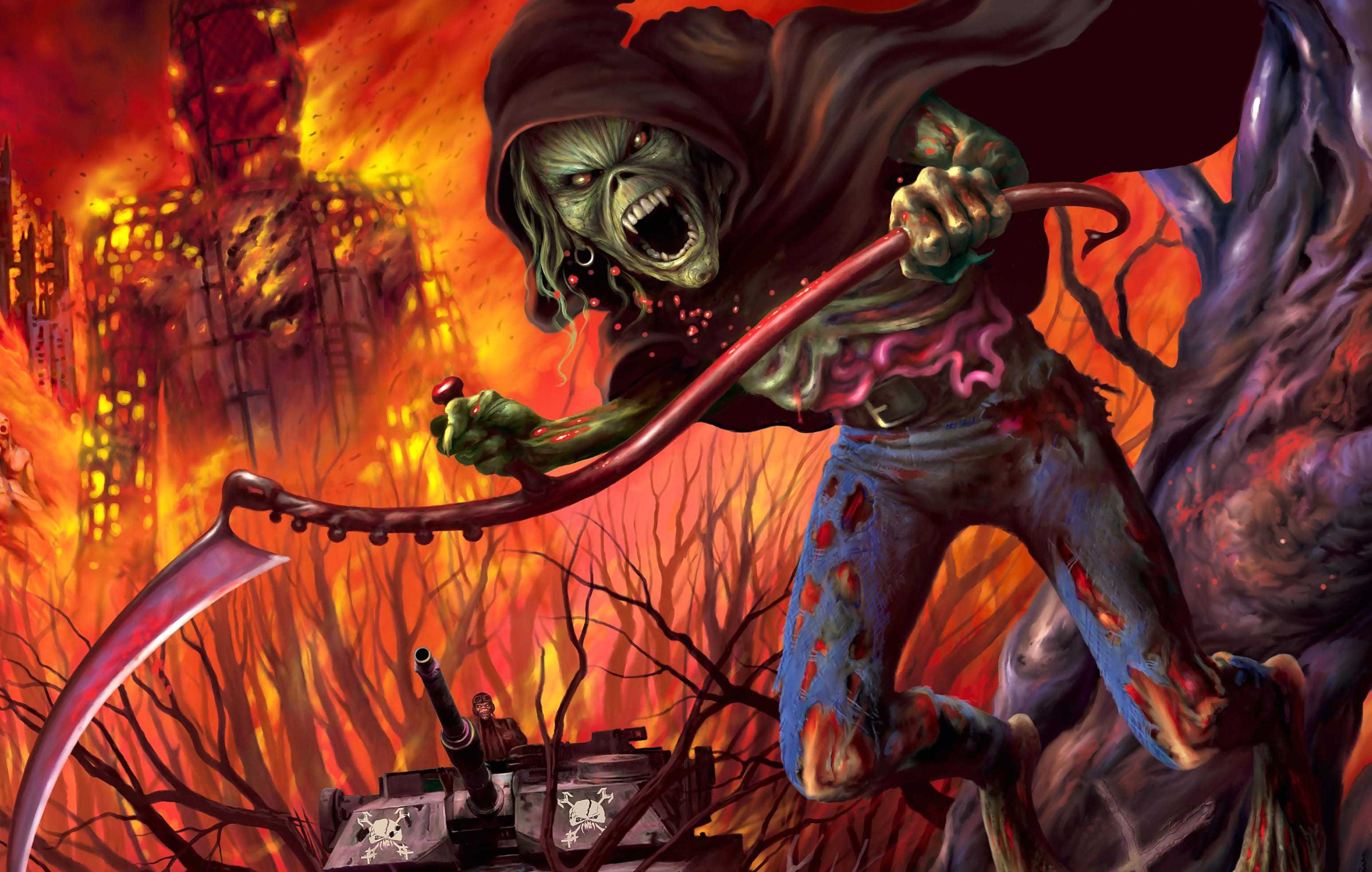 Iron Maiden Epic Music Art at 320 x 480 iPhone size wallpapers HD quality