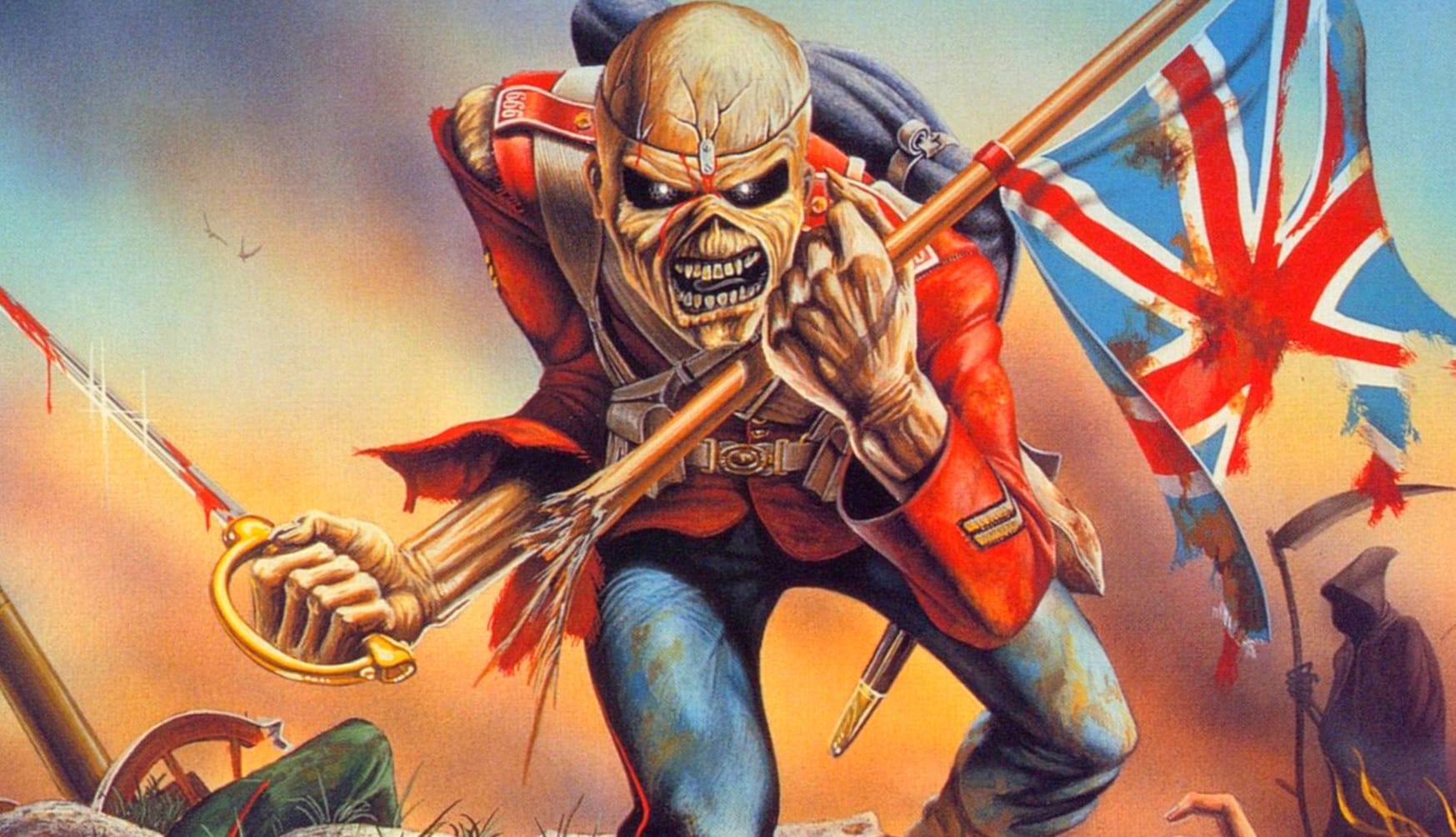 Iron Maiden Epic Music Art Unleashed at 2048 x 2048 iPad size wallpapers HD quality