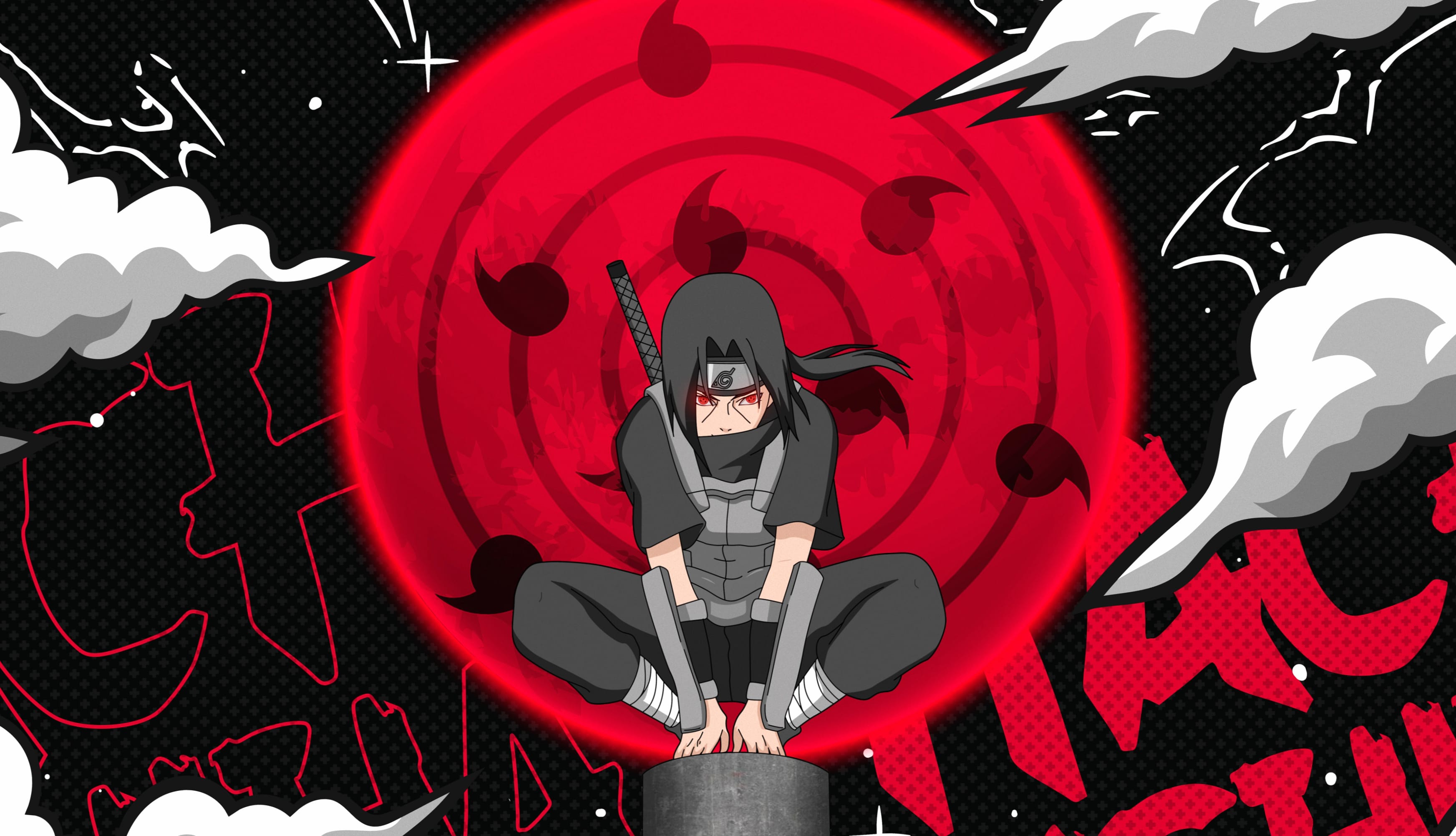 Itachi Uchiha Ultrawide at 2048 x 2048 iPad size wallpapers HD quality