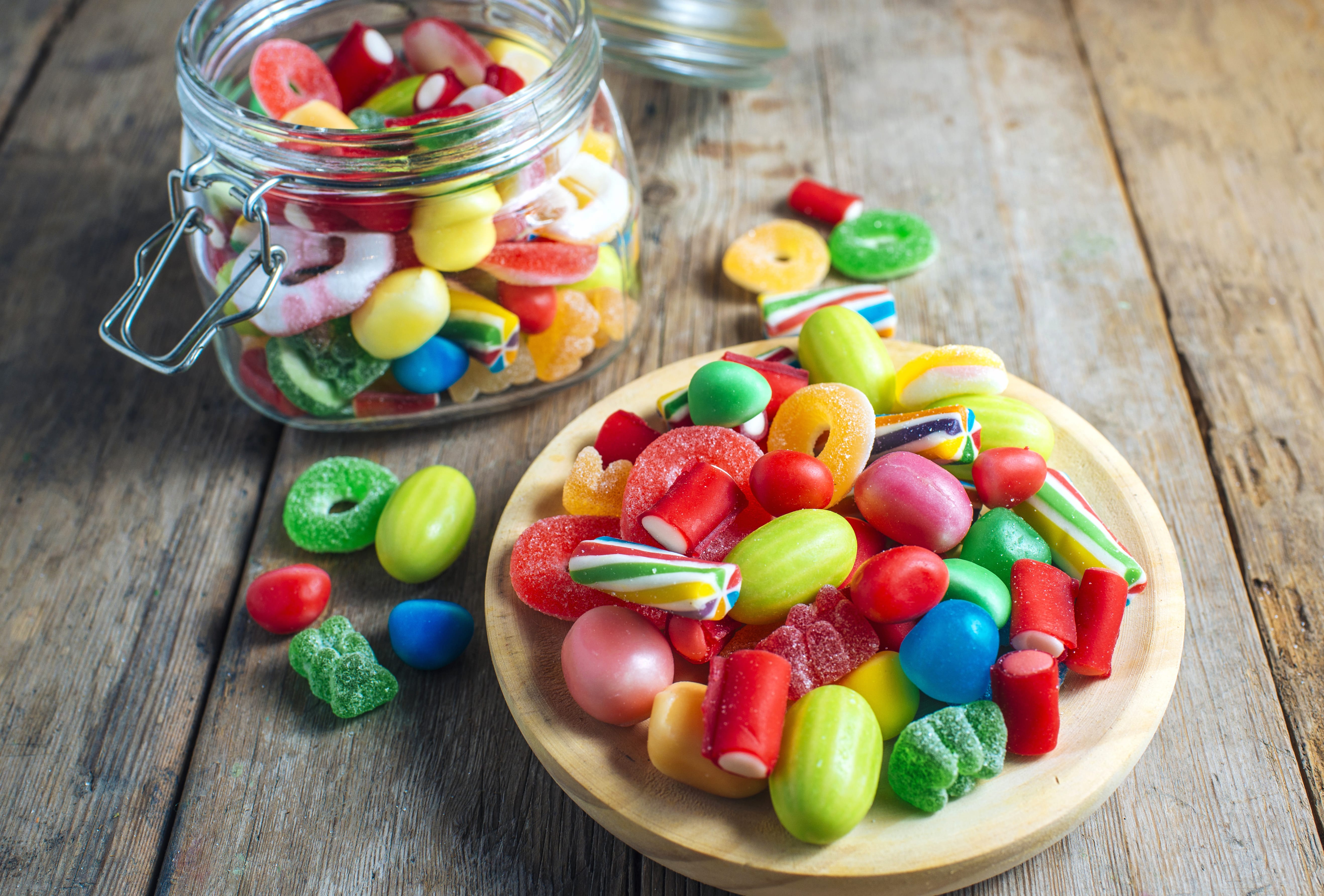 Jar Sweets Colors Food Candy wallpapers HD quality