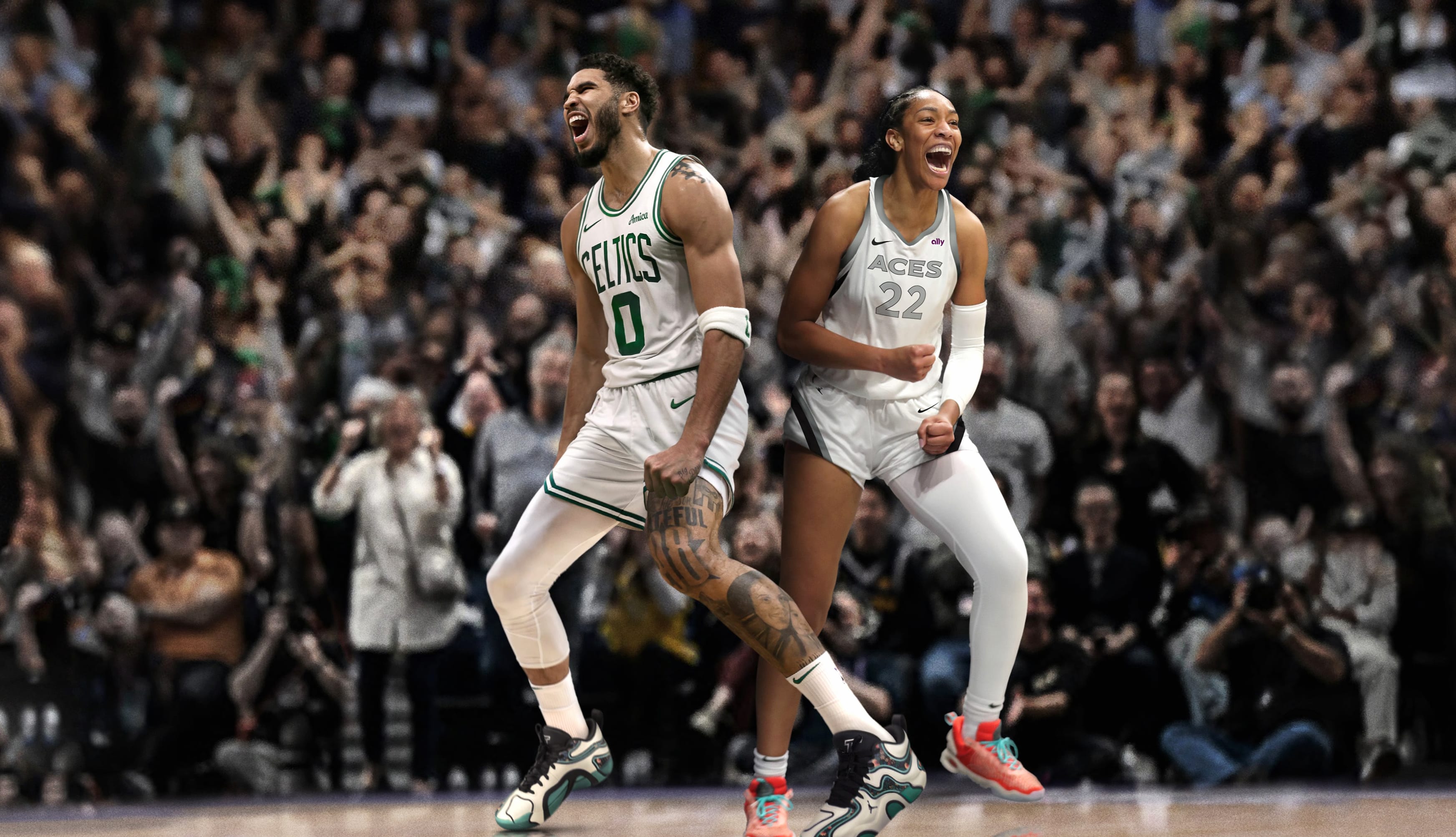 Jayson Tatum Aja Wilson at 1600 x 1200 size wallpapers HD quality