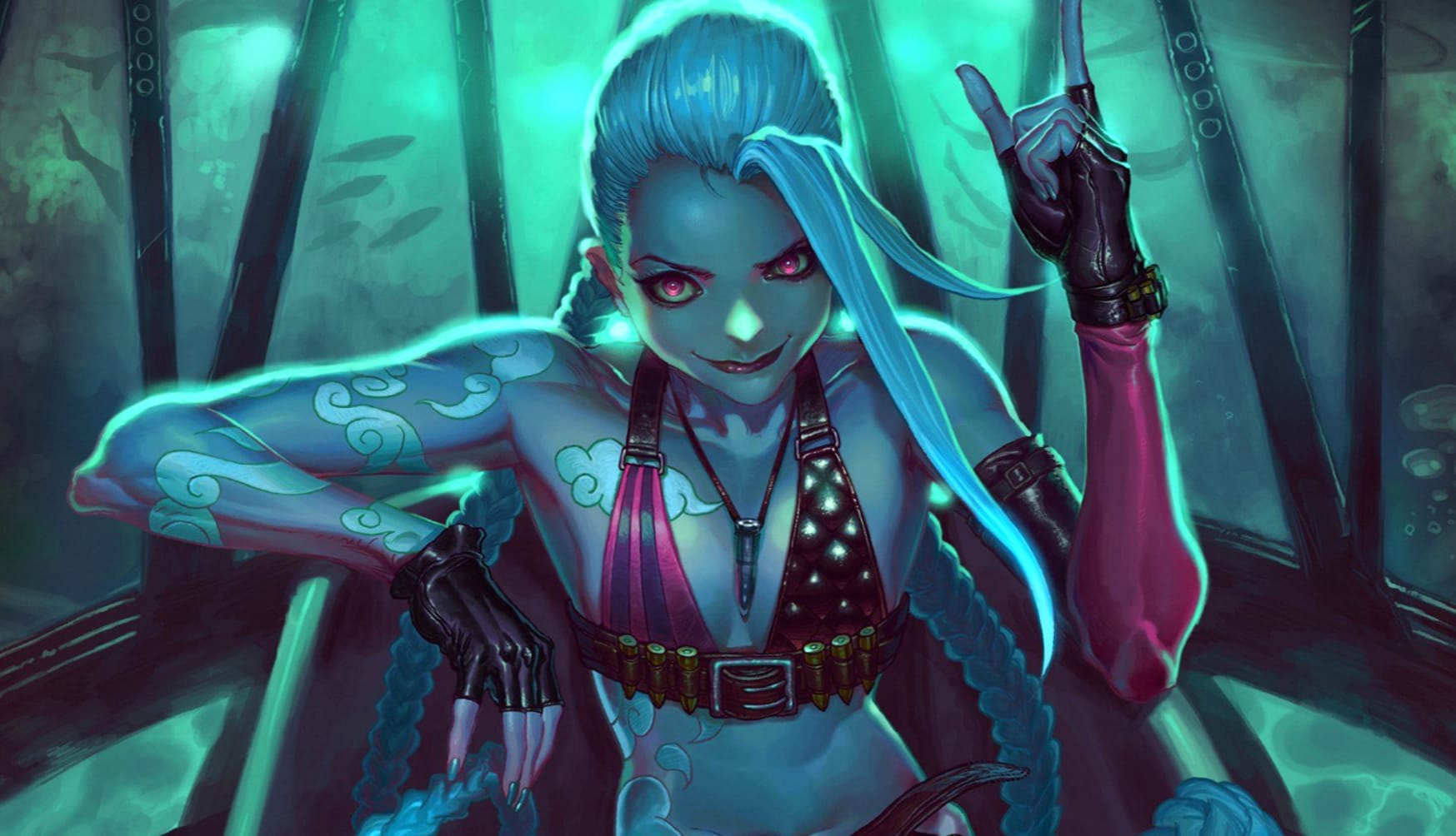 Jinx in Piltover & Zaun League of Legends wallpapers HD quality