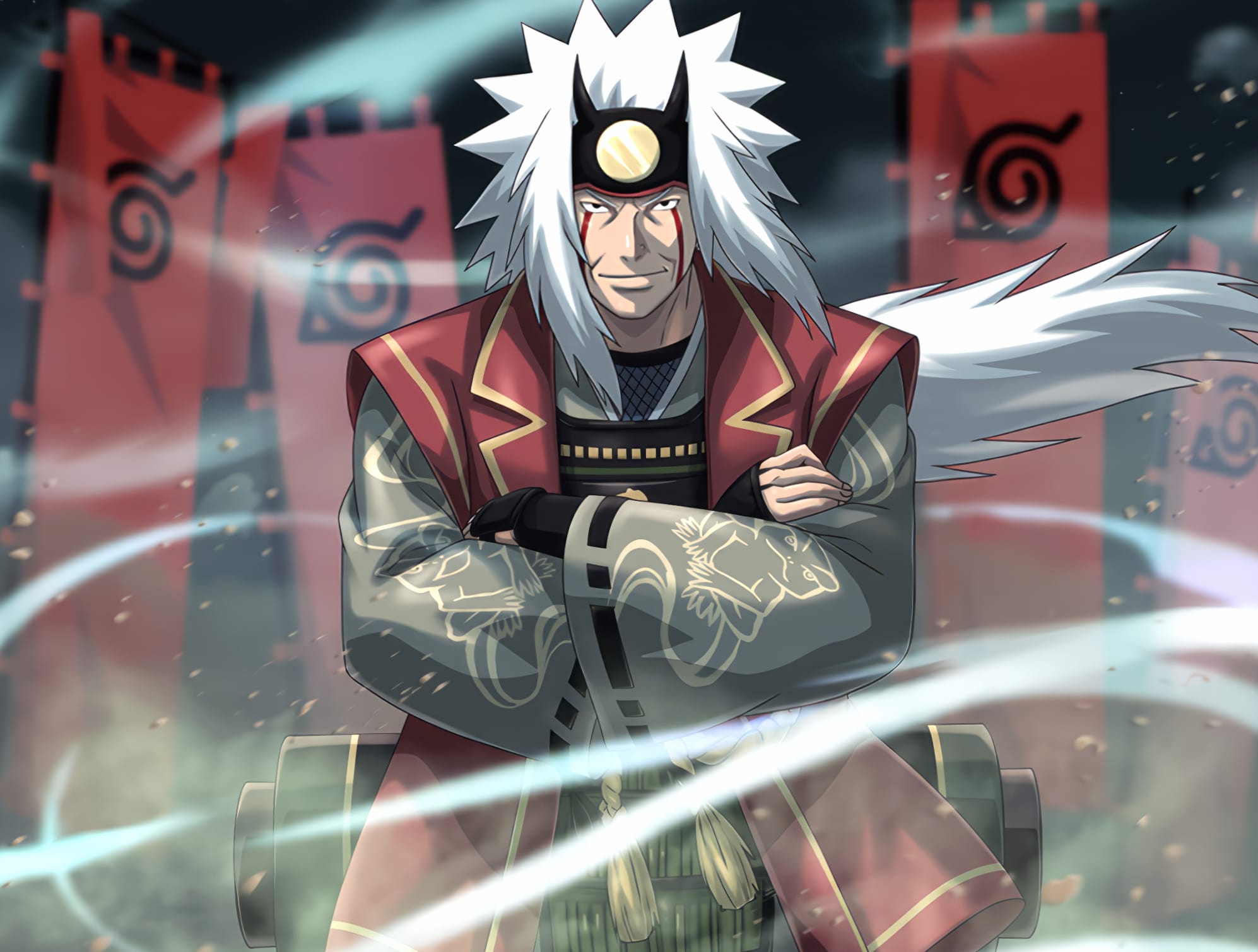 Jiraiya - Master of Ninjutsu at 640 x 1136 iPhone 5 size wallpapers HD quality