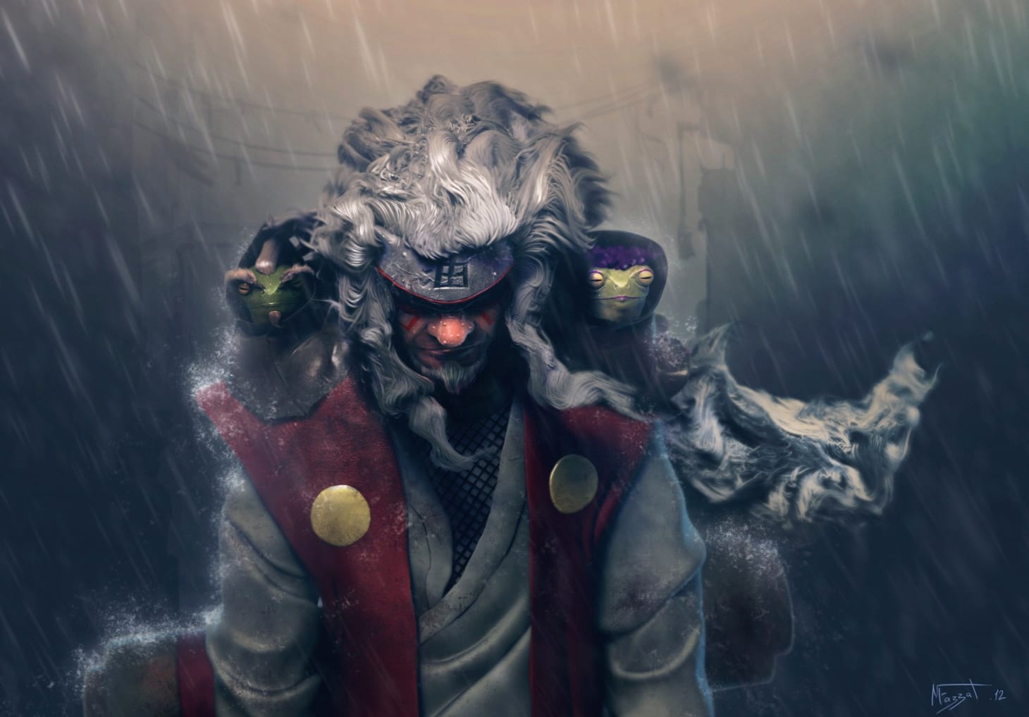 Jiraiya in the Rain - Naruto wallpapers HD quality