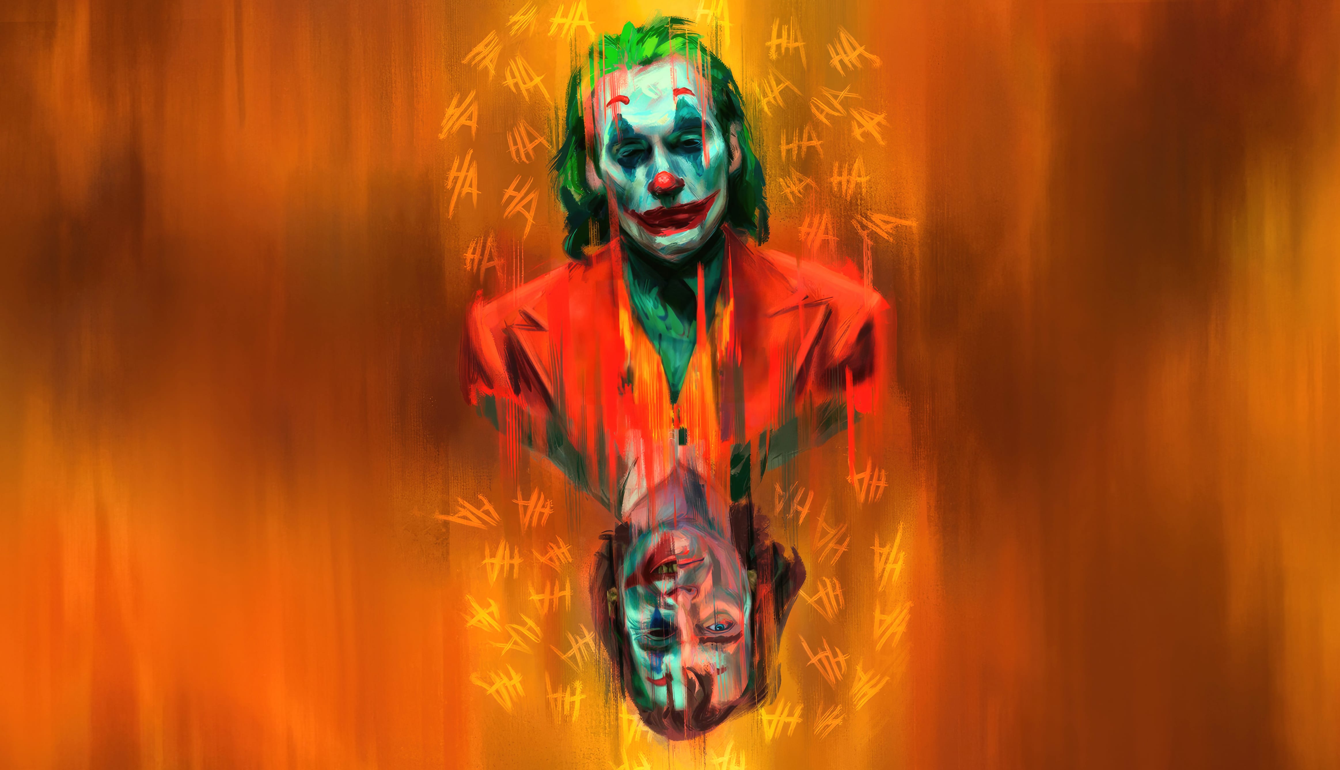 Joaquin Phoenix Arthur Fleck Movie Joker Fan Art at 1536 x 864 HD size wallpapers HD quality