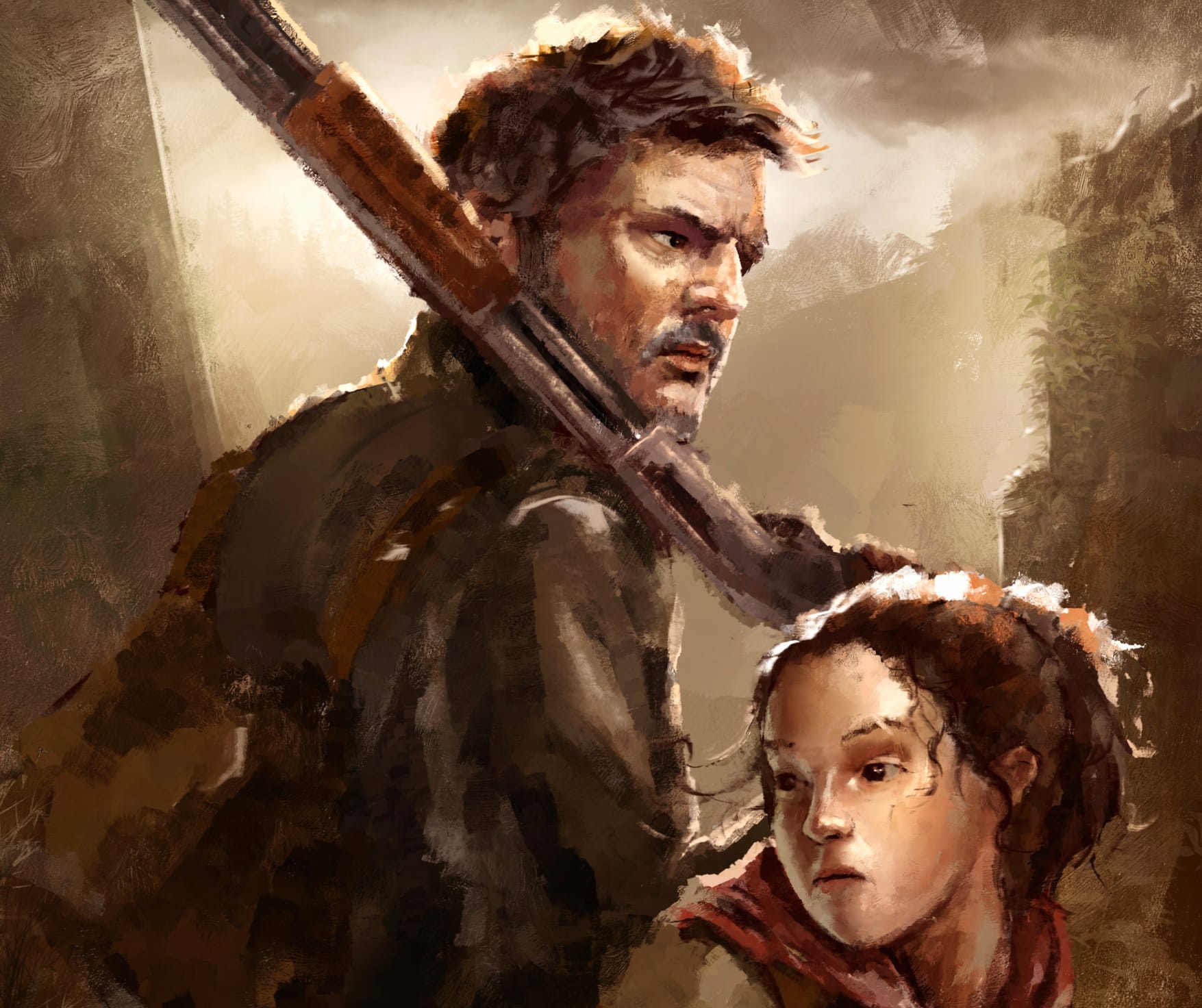 Joel (The Last Of Us) Ellie (The Last Of Us) TV Show The Last Of Us wallpapers HD quality