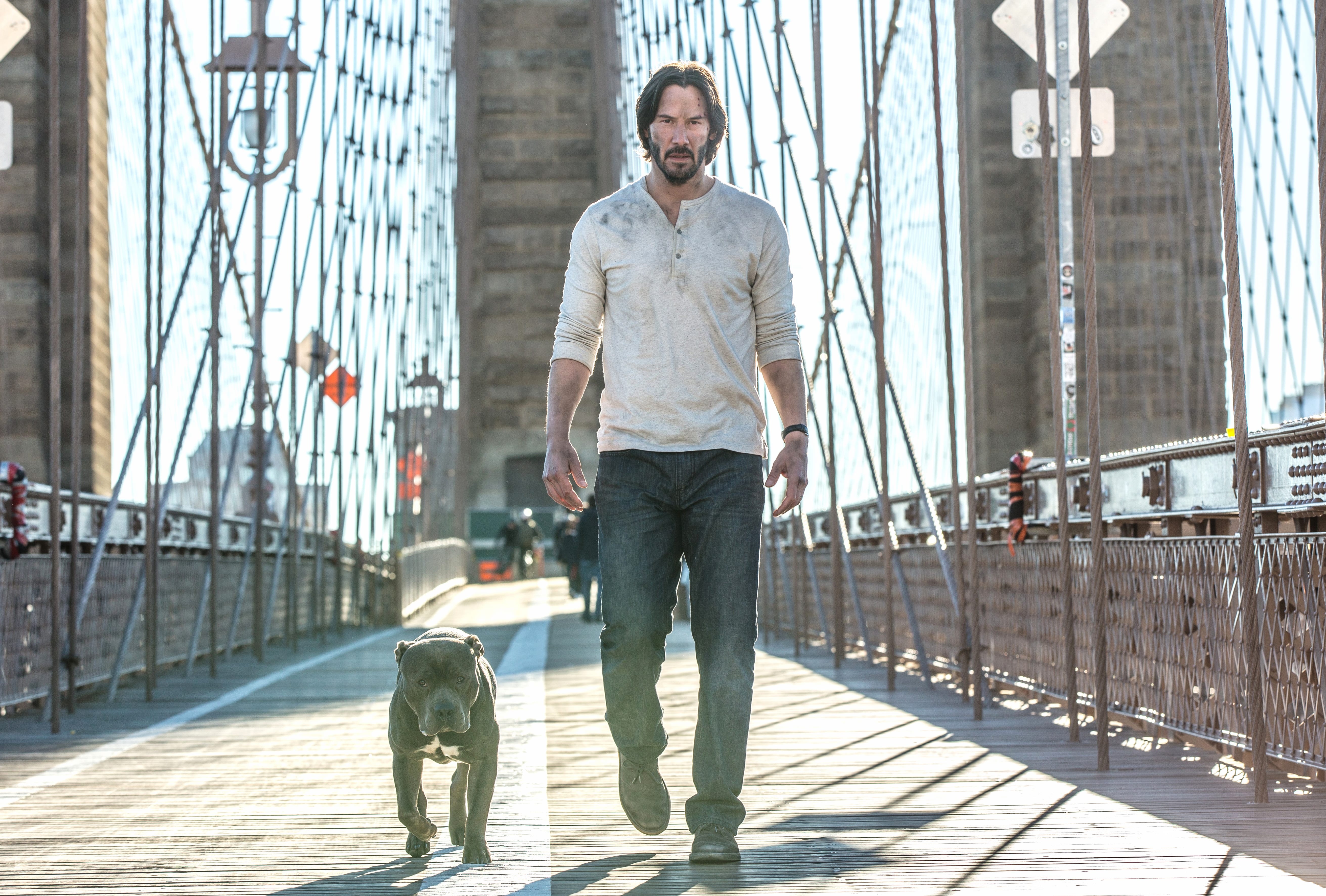 John Wick and Dog - wallpapers HD quality