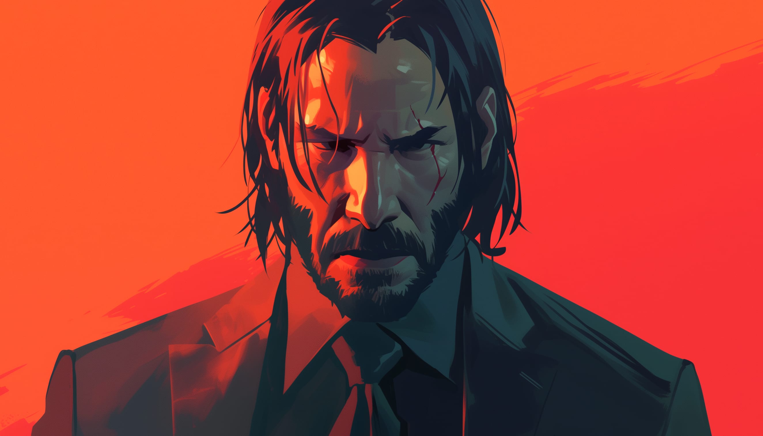 John Wick Featuring Keanu Reeves at 2048 x 2048 iPad size wallpapers HD quality