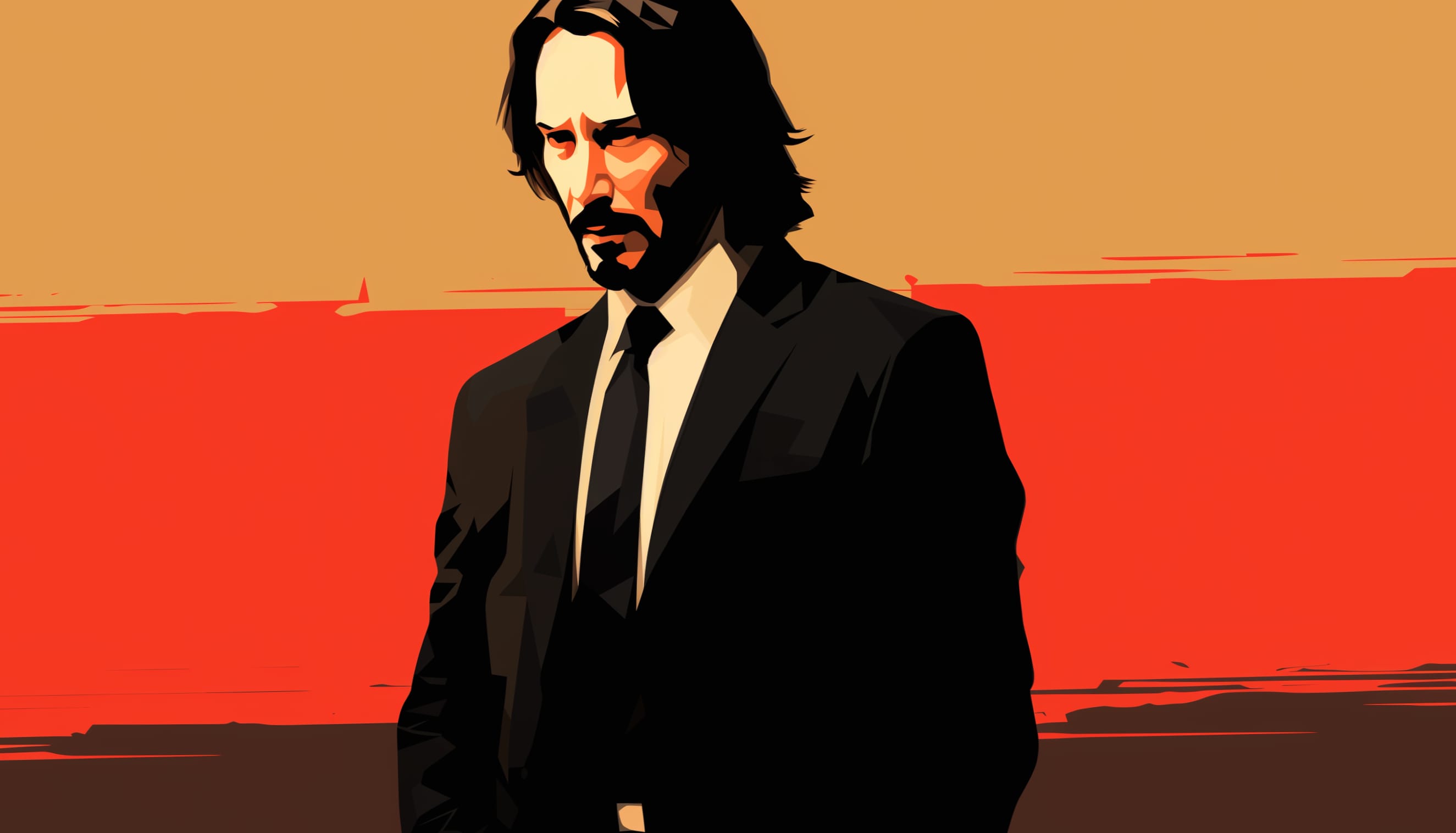 John Wick Inspired Keanu Reeves at 1024 x 768 size wallpapers HD quality