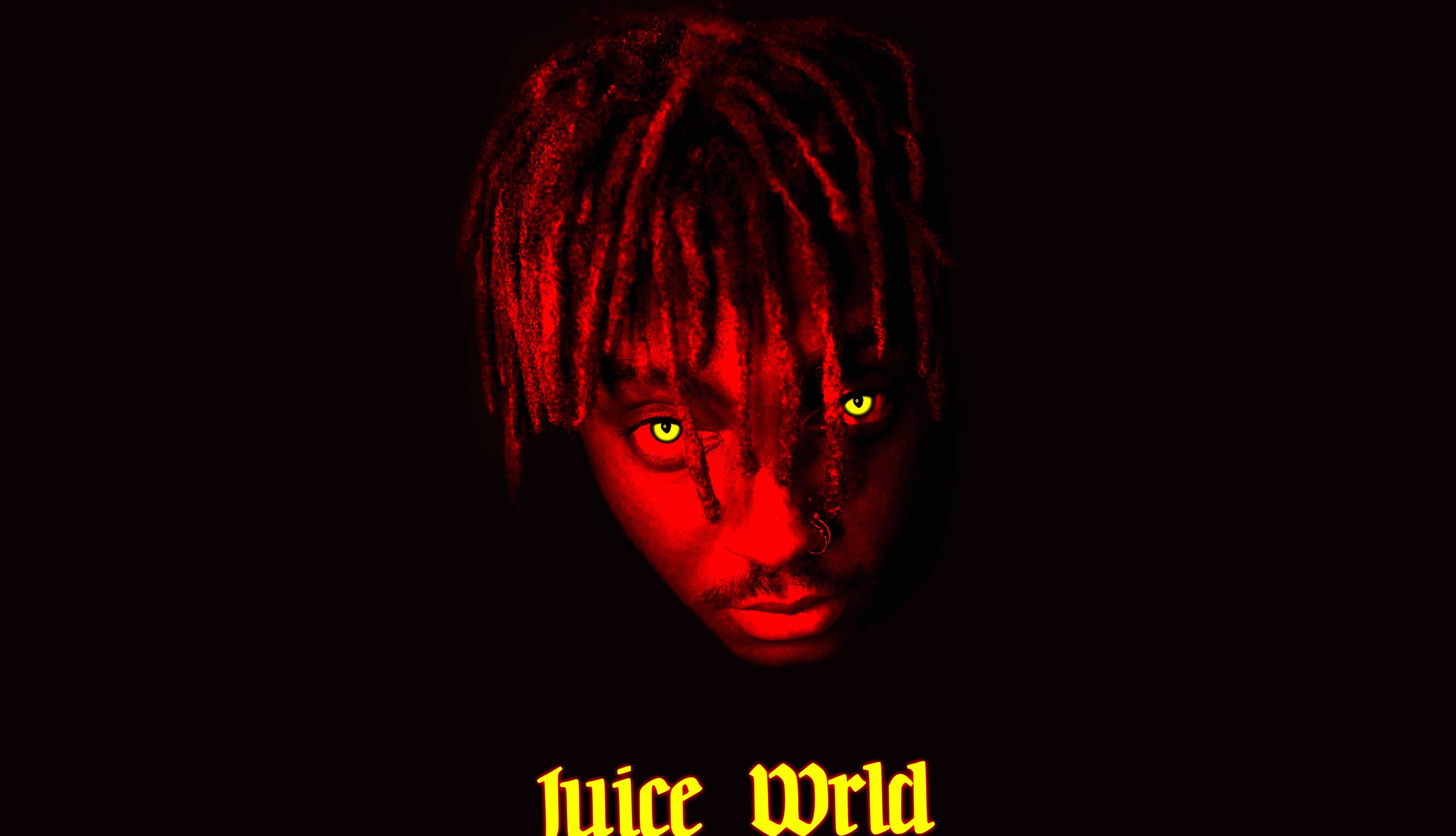 Juice Wrld – Vibrant Rapper Desktop Background at 320 x 480 iPhone size wallpapers HD quality