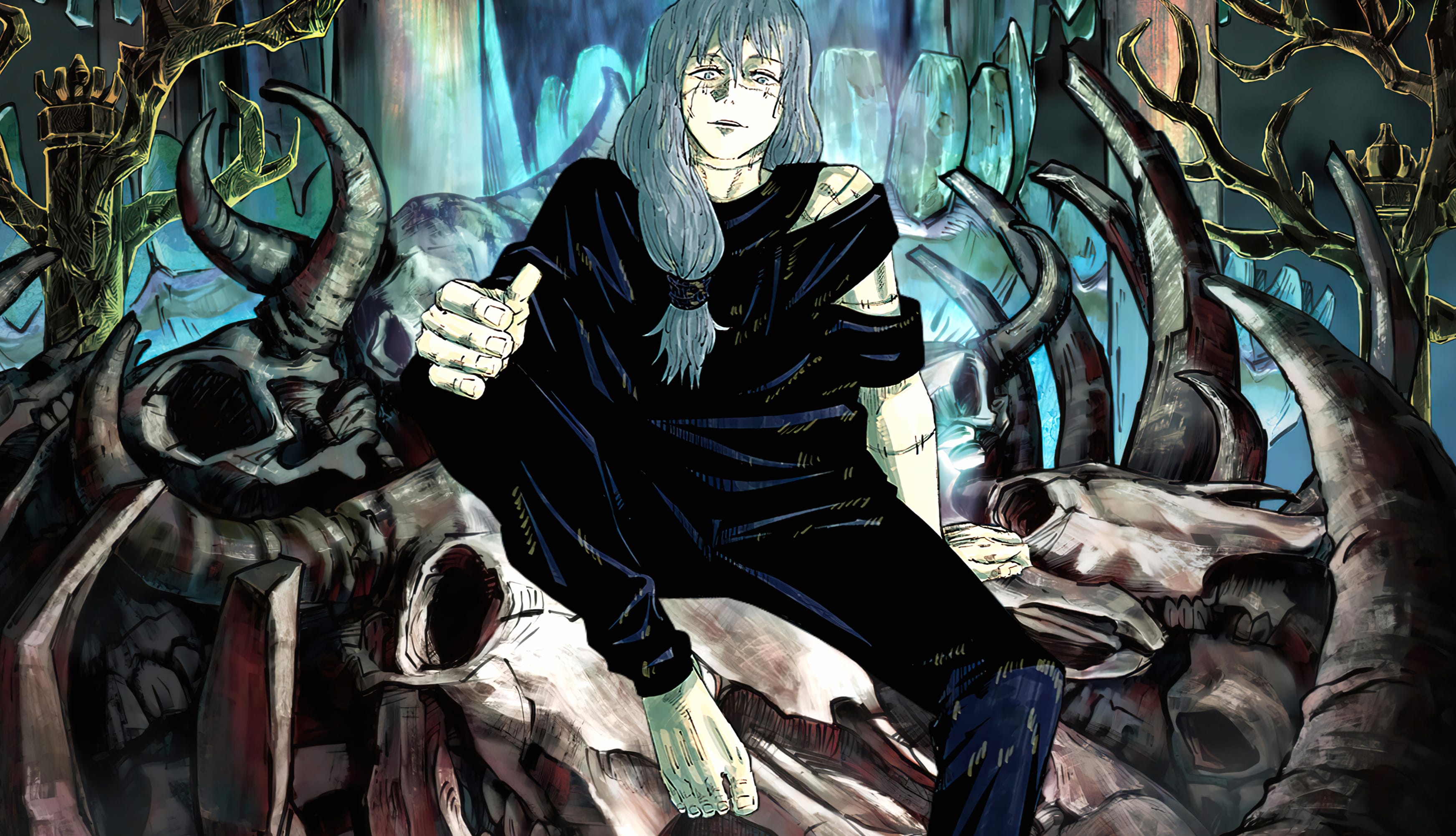 Jujutsu Kaisen Mahito at 320 x 480 iPhone size wallpapers HD quality