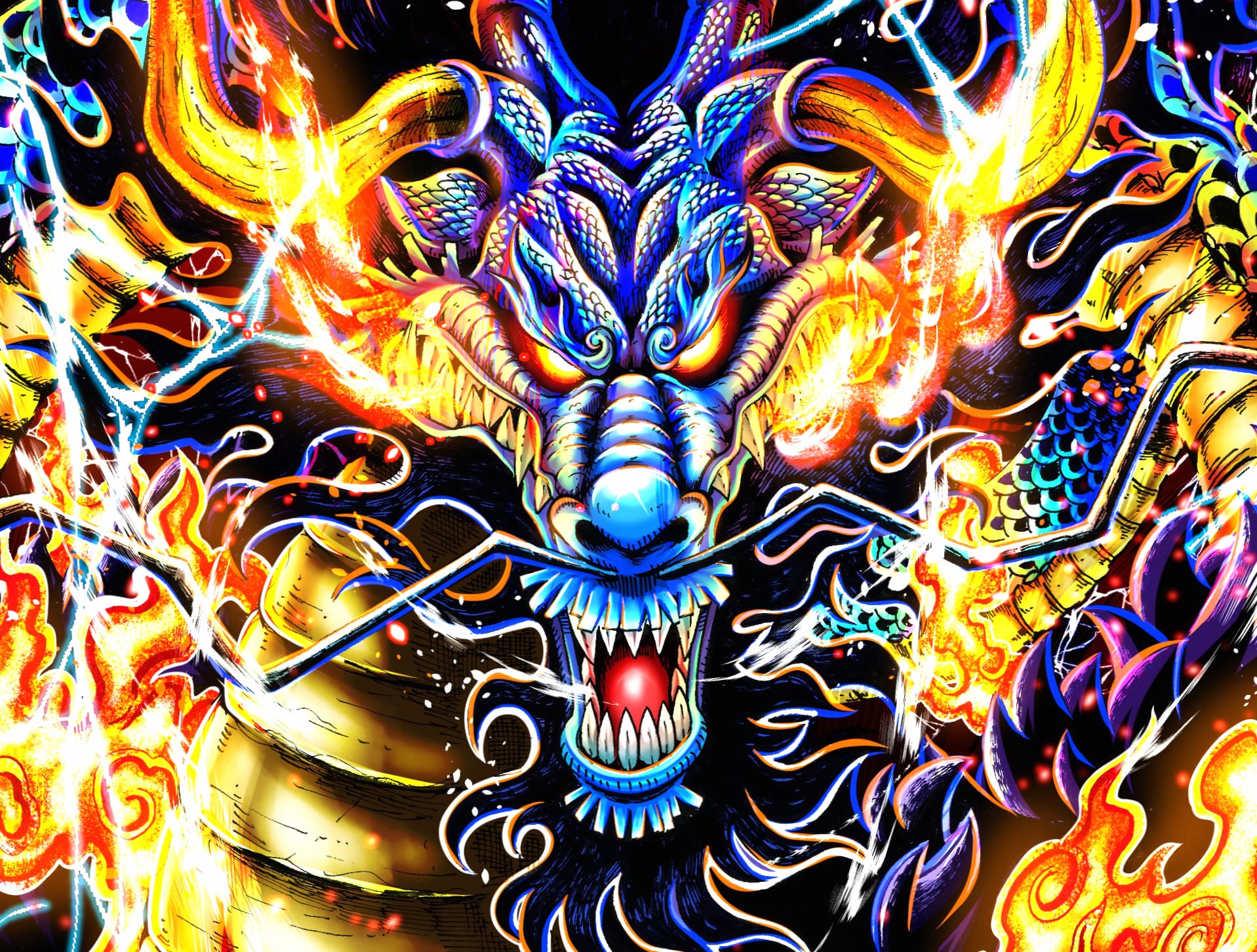 Kaido (One Piece) Anime One Piece at 640 x 960 iPhone 4 size wallpapers HD quality