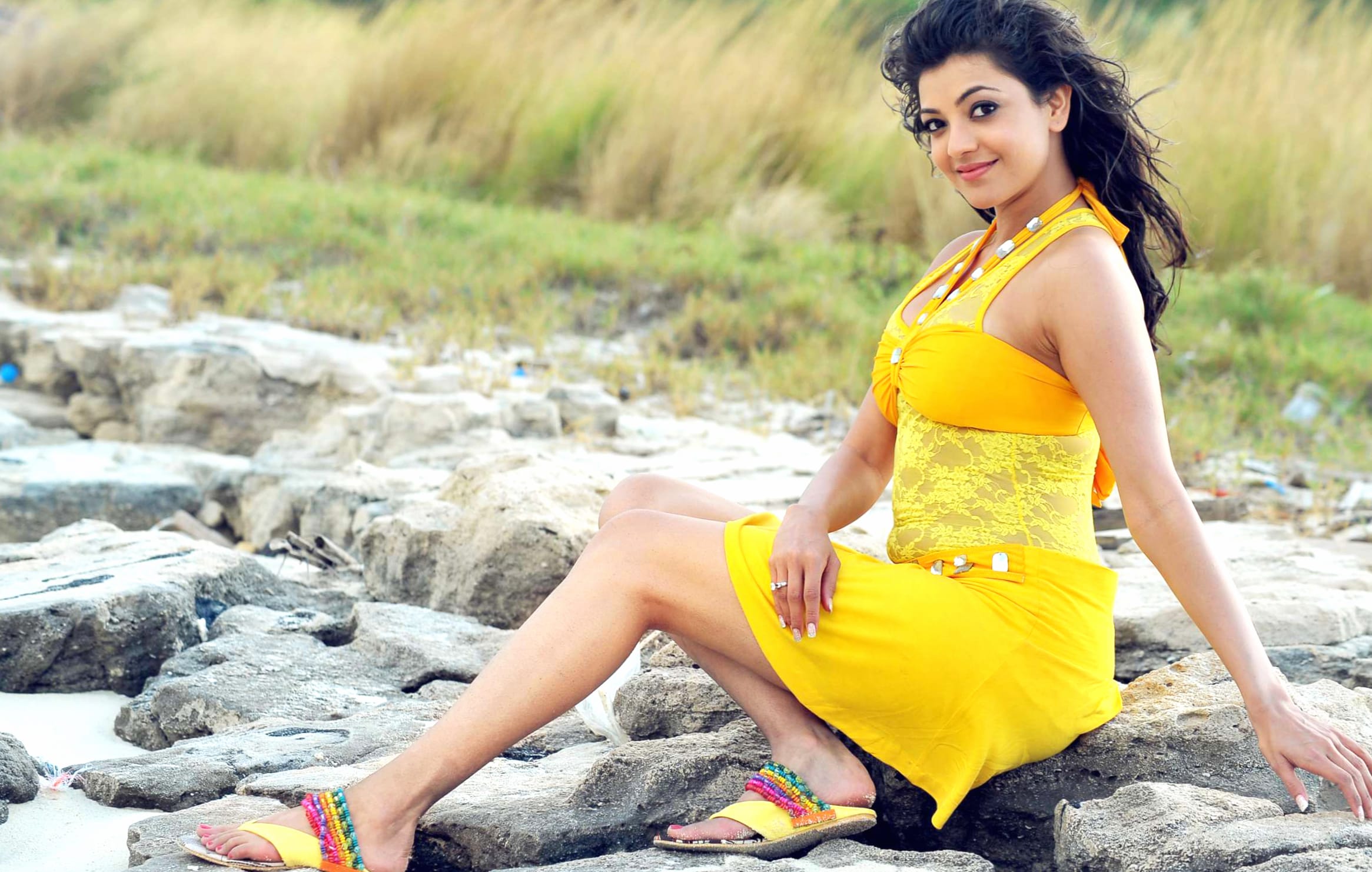 Kajal Aggarwal Captivating Celebrity Charm wallpapers HD quality