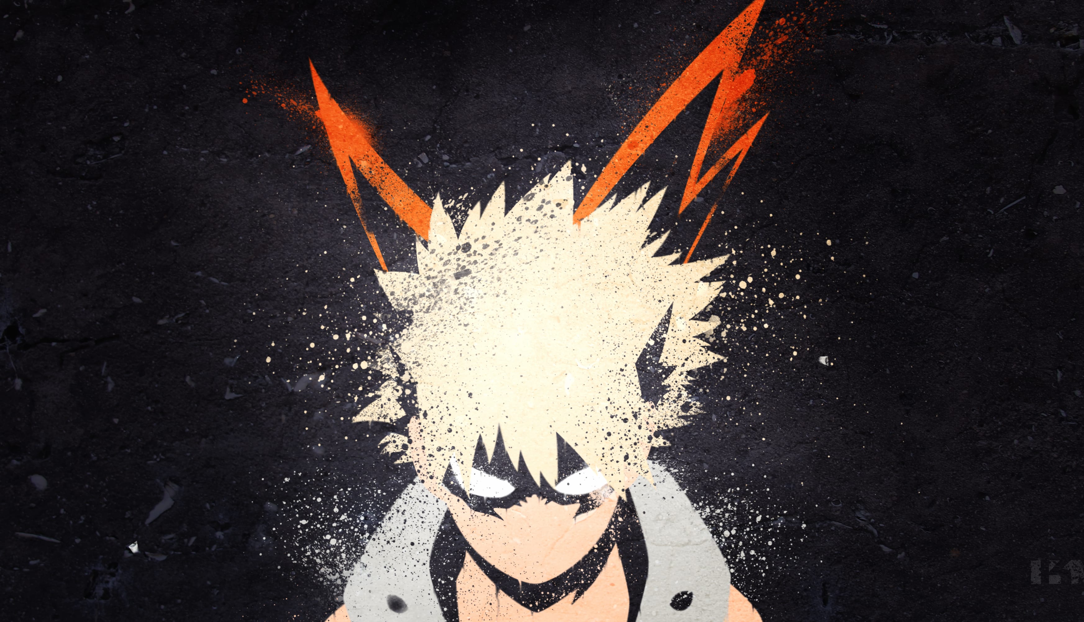 Katsuki Bakugou Minimalist wallpapers HD quality