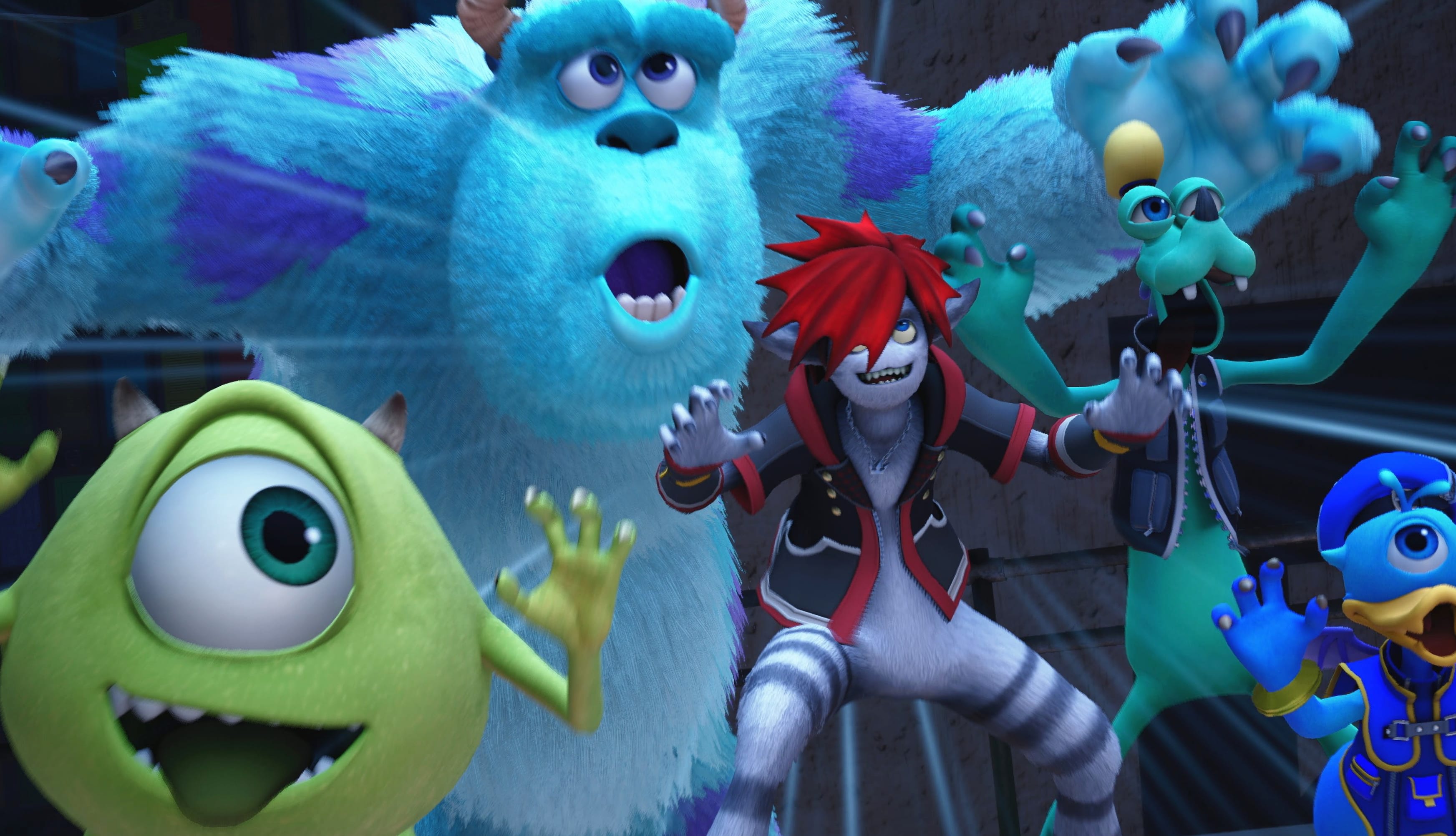 Kingdom Hearts III - Mike Wazowski & James P. Sullivan Adventure wallpapers HD quality