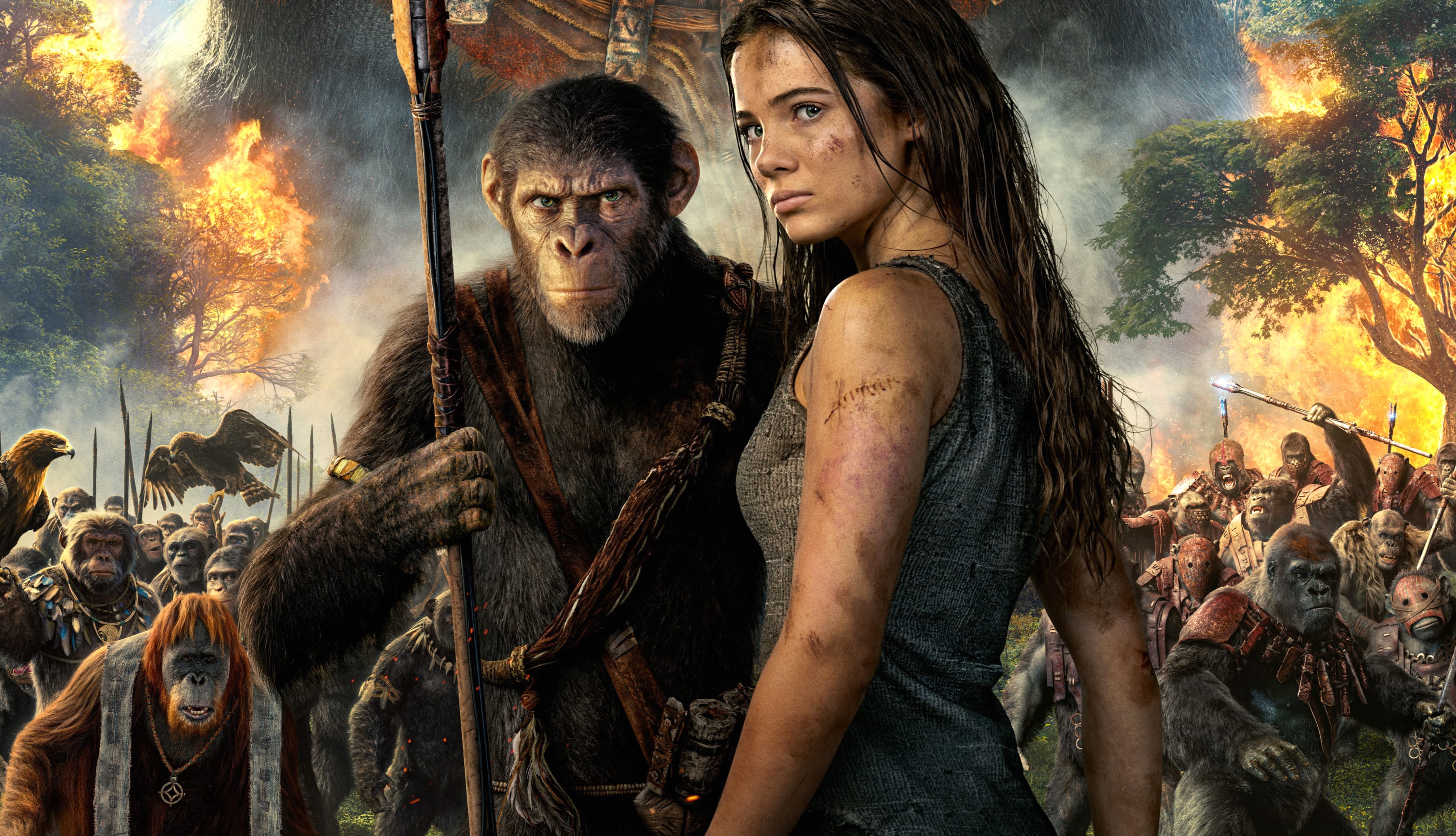 Kingdom of the Planet of the Apes Freya Allan at 640 x 960 iPhone 4 size wallpapers HD quality