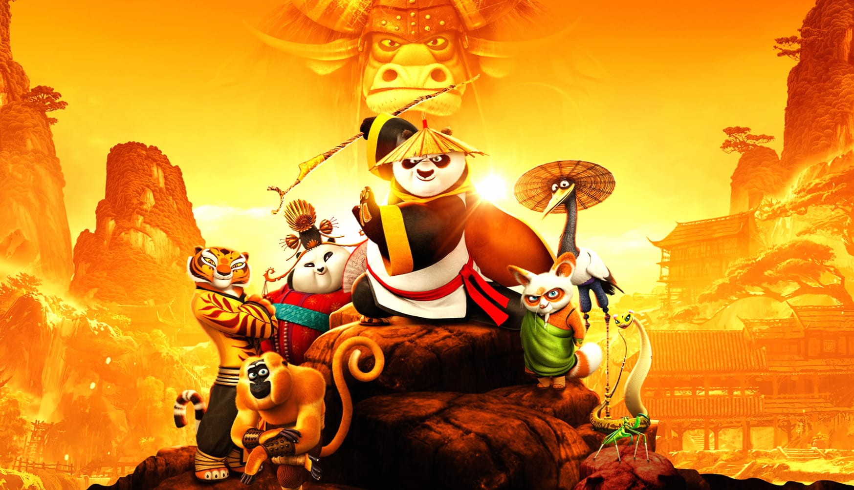 Kung Fu Panda 3 Po and Friends wallpapers HD quality