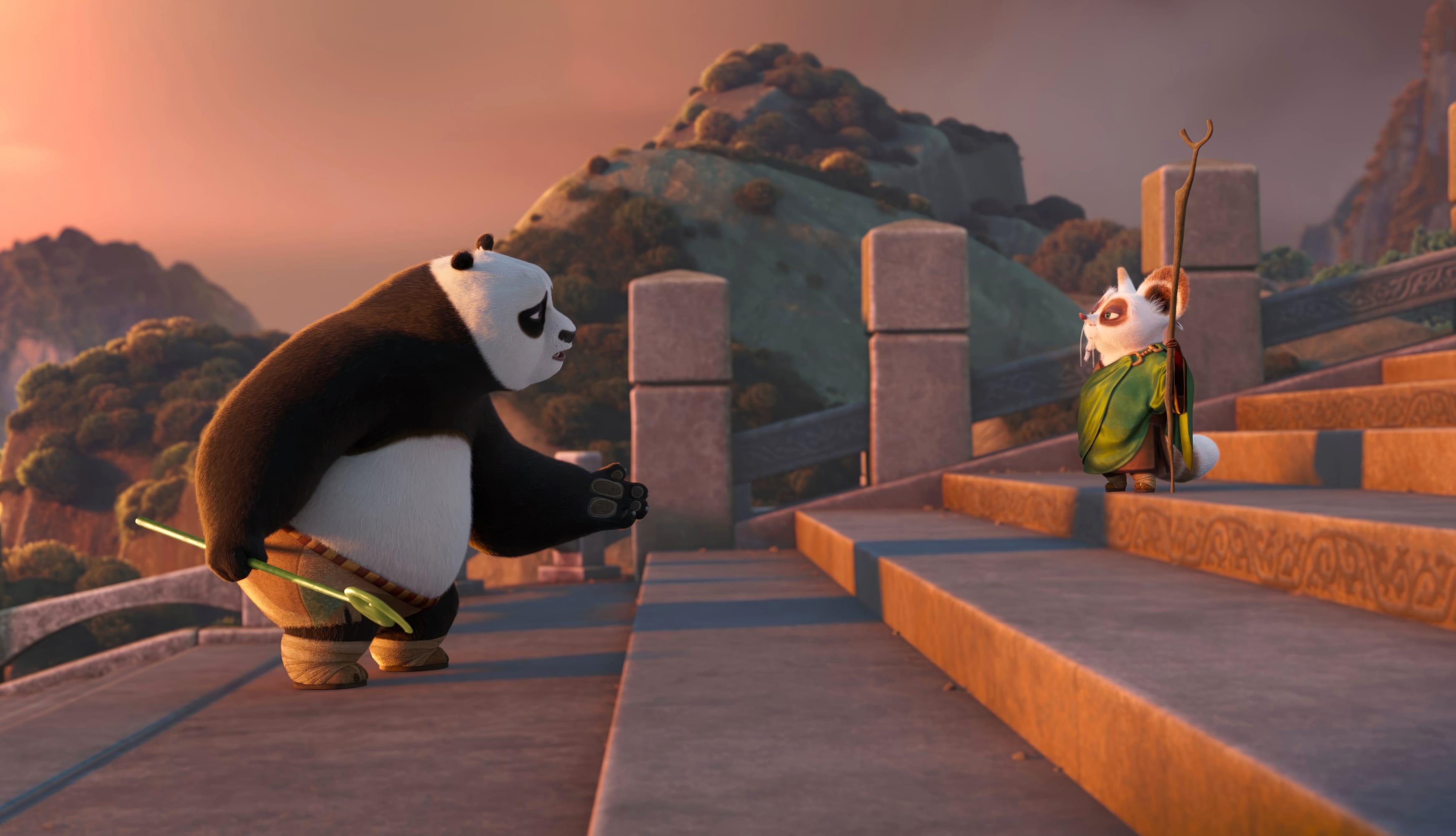 Kung Fu Panda 4 - Master Po in Action wallpapers HD quality