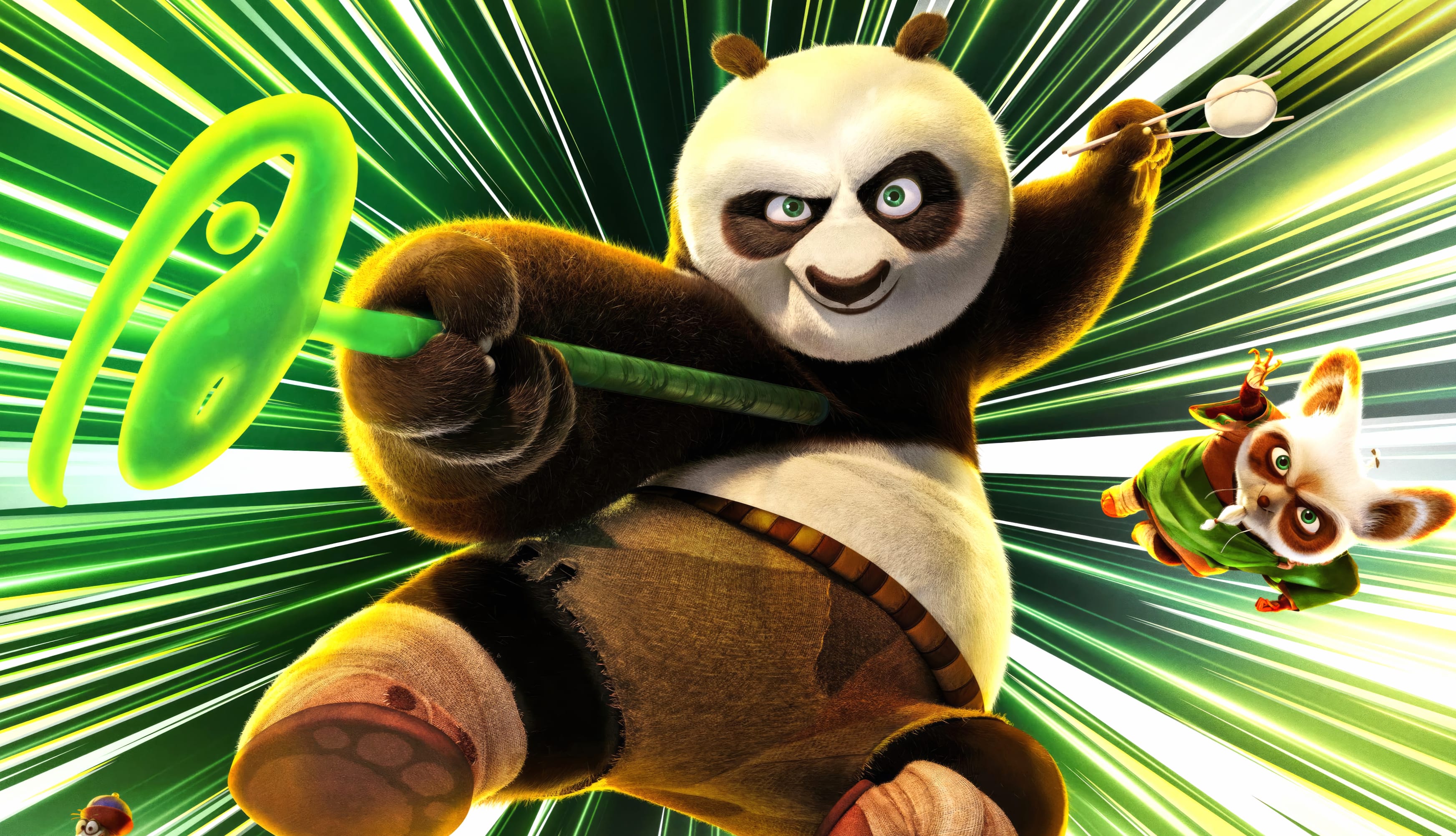 Kung Fu Panda 4 - Po and Shifu in Action wallpapers HD quality