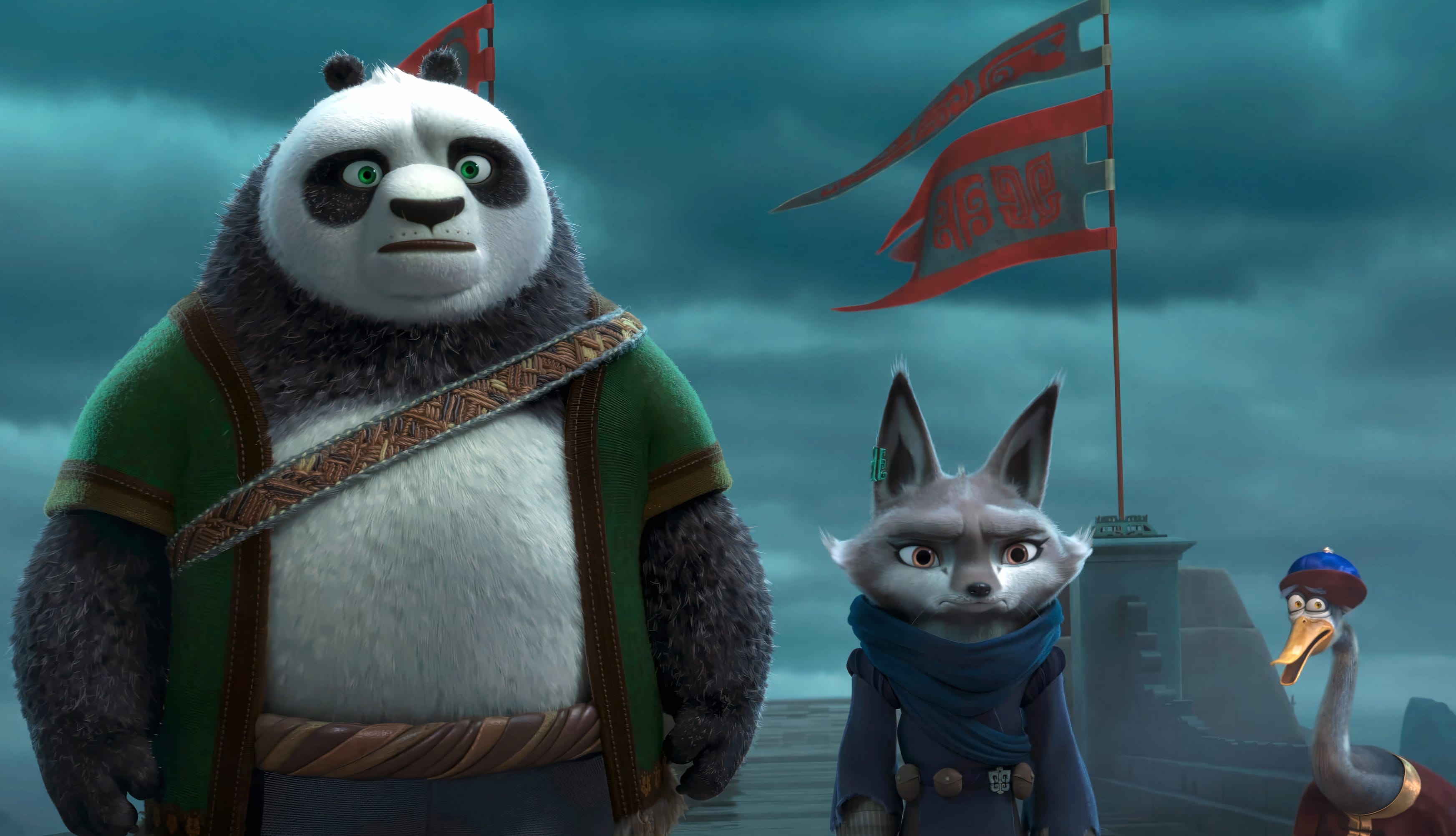 Kung Fu Panda 4 - Po and Zhen Adventure wallpapers HD quality