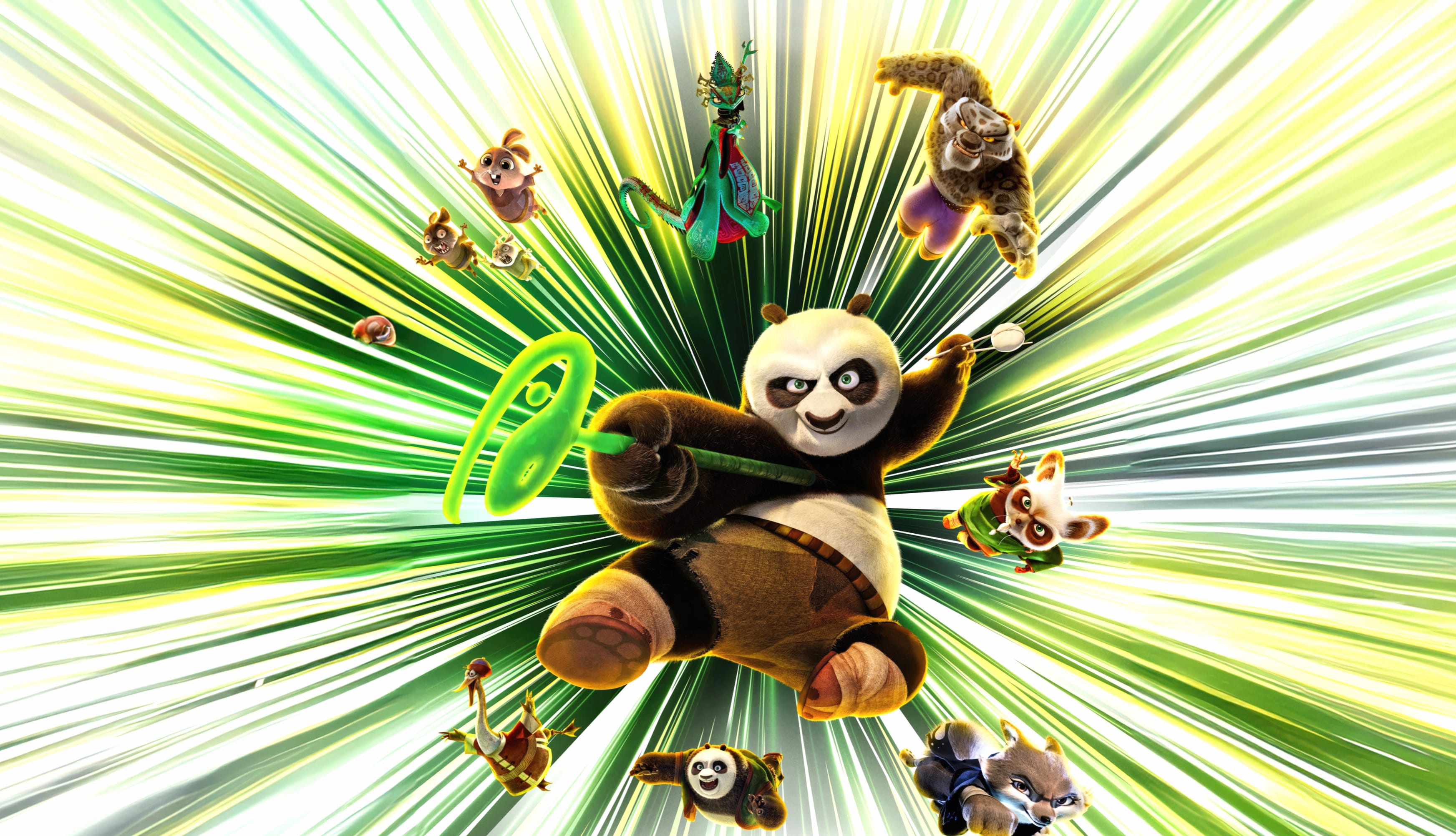 Kung Fu Panda 4 2024 Movies at 2048 x 2048 iPad size wallpapers HD quality