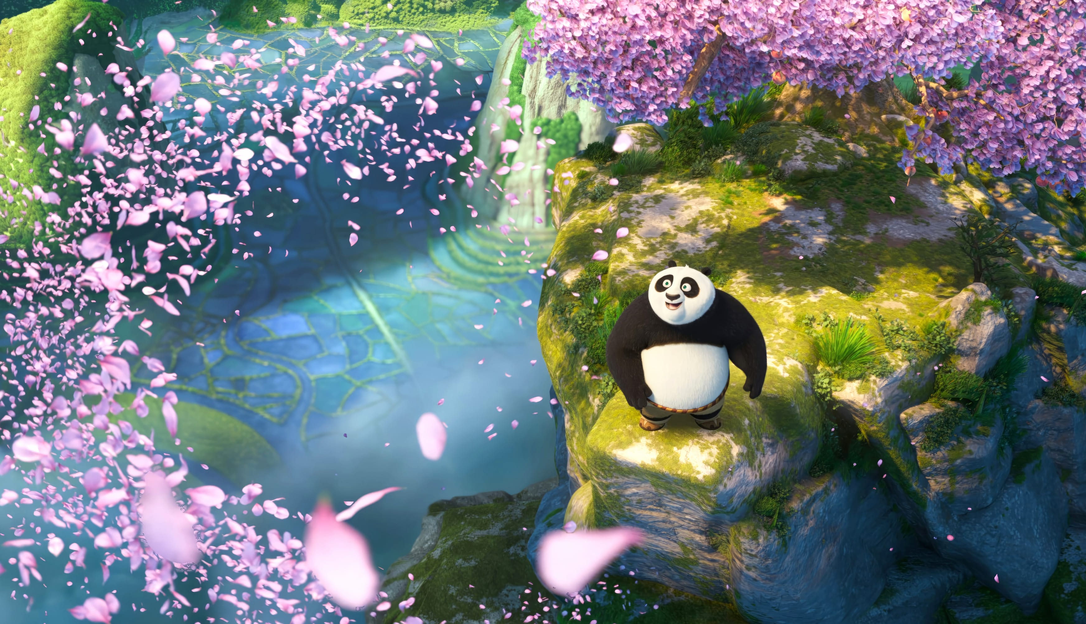 Kung Fu Panda 4 Po Enchanting Spring Blossom Theme wallpapers HD quality