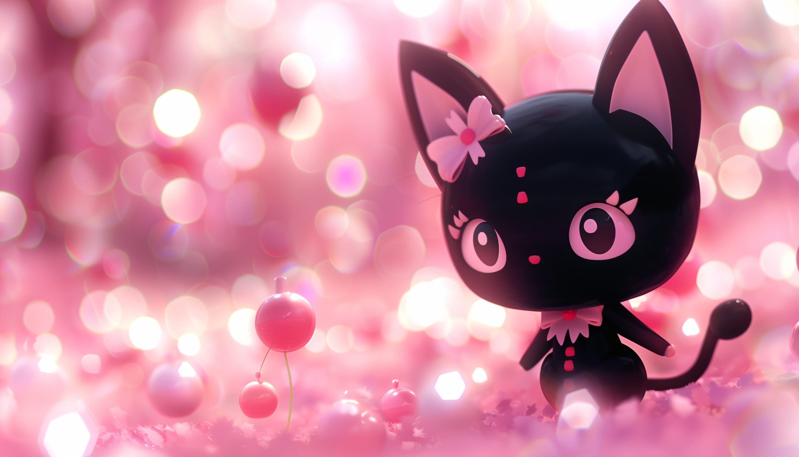 Kuromi Cat Character HD Desktop Wallpaper wallpapers HD quality