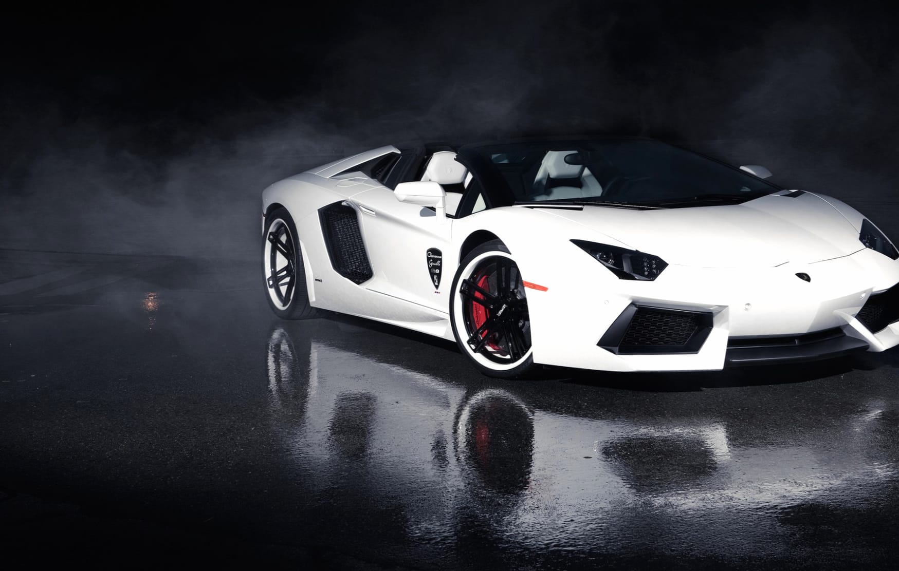 Lamborghini Aventador Sleek Power at 1366 x 768 HD size wallpapers HD quality