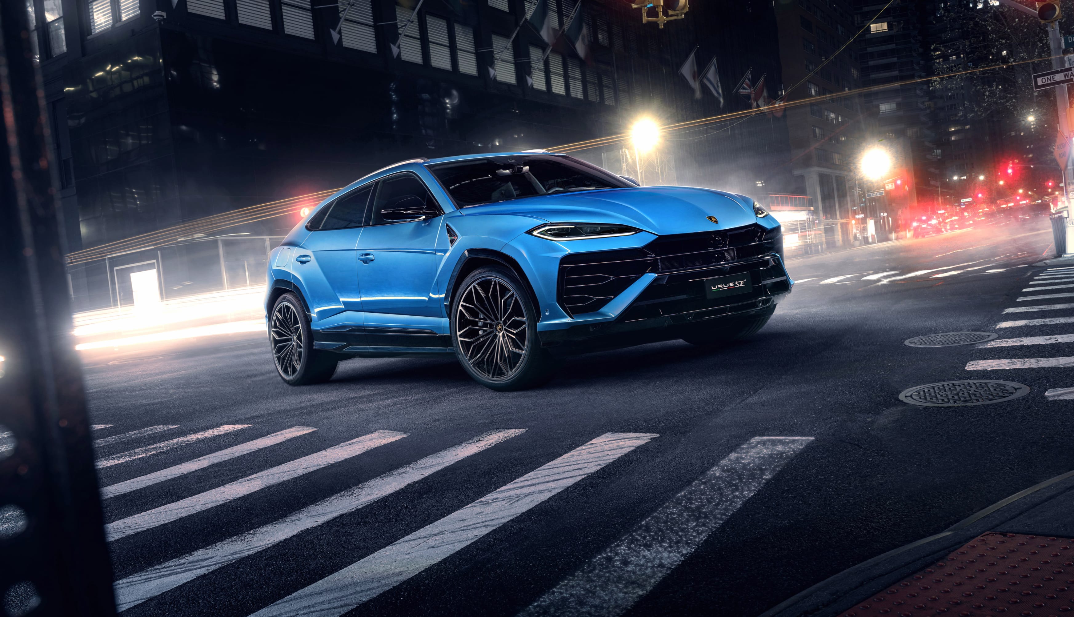 Lamborghini Urus SE City street wallpapers HD quality