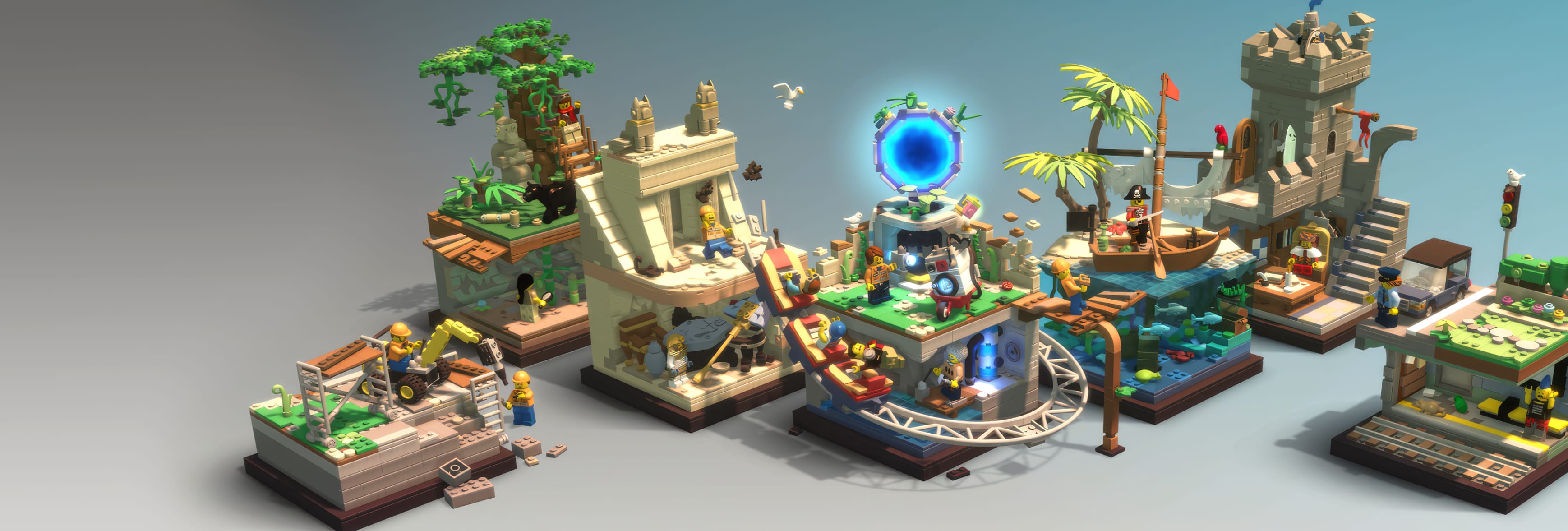 LEGO Bricktales - Creative LEGO Adventure Scene at 1024 x 1024 iPad size wallpapers HD quality