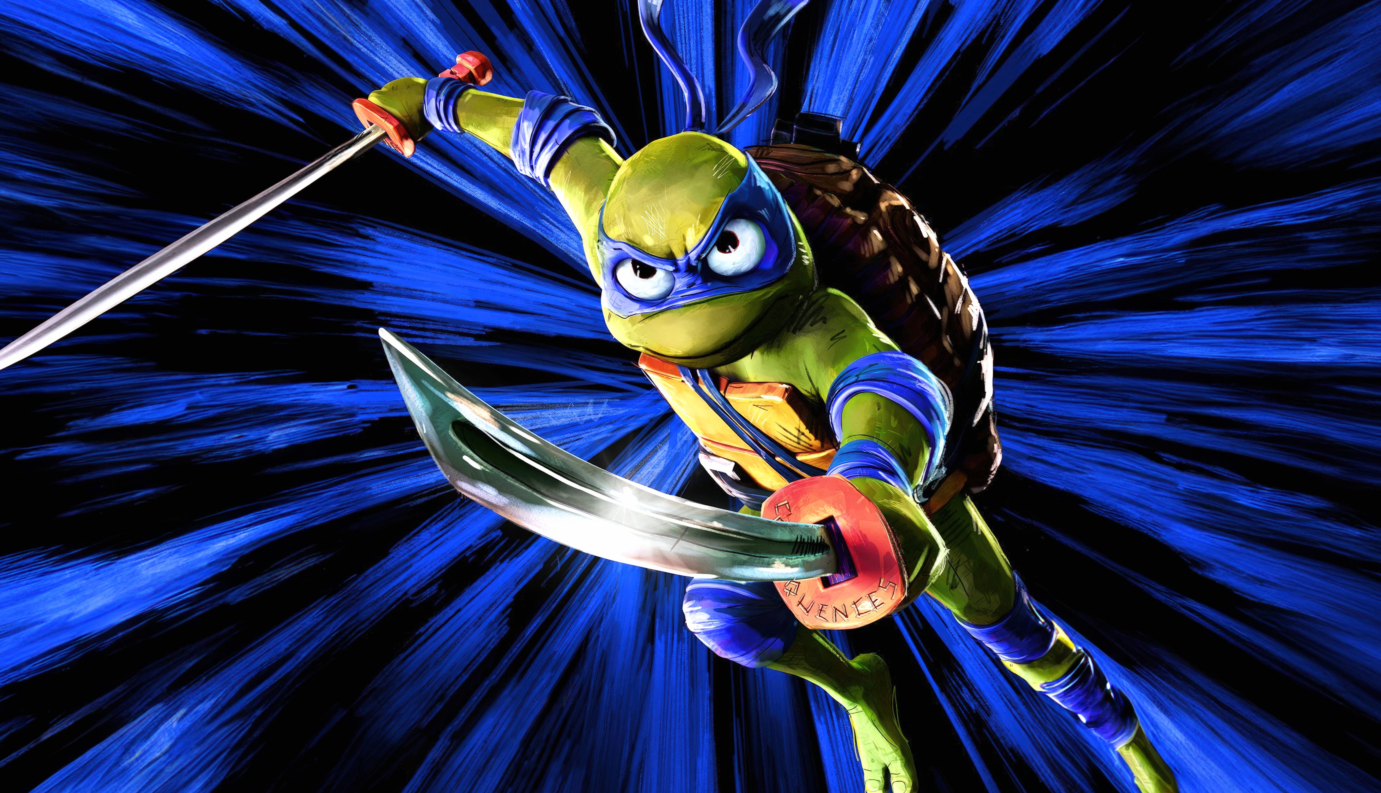 Leonardo (TMNT) Movie Teenage Mutant Ninja Turtles Mutant Mayhem wallpapers HD quality