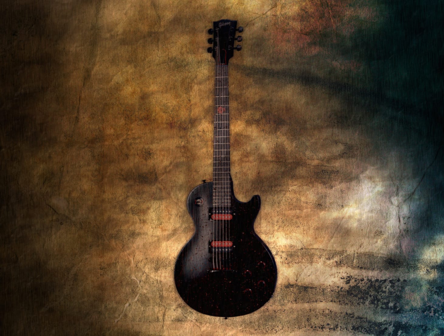 Les Paul Guitar at 2048 x 2048 iPad size wallpapers HD quality