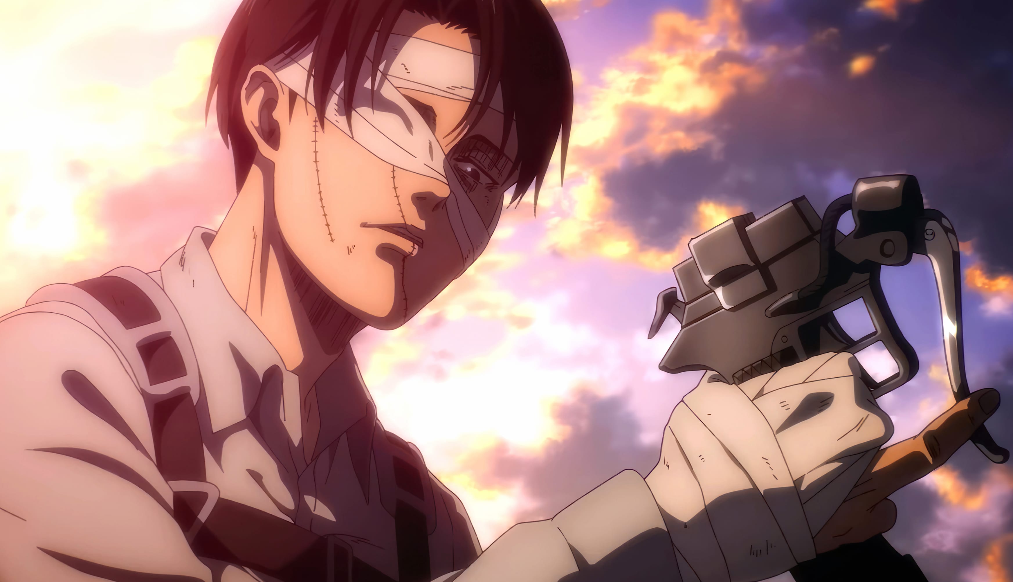 Levi Ackerman in Attack on Titan HD Anime Wallpaper at 2048 x 2048 iPad size wallpapers HD quality