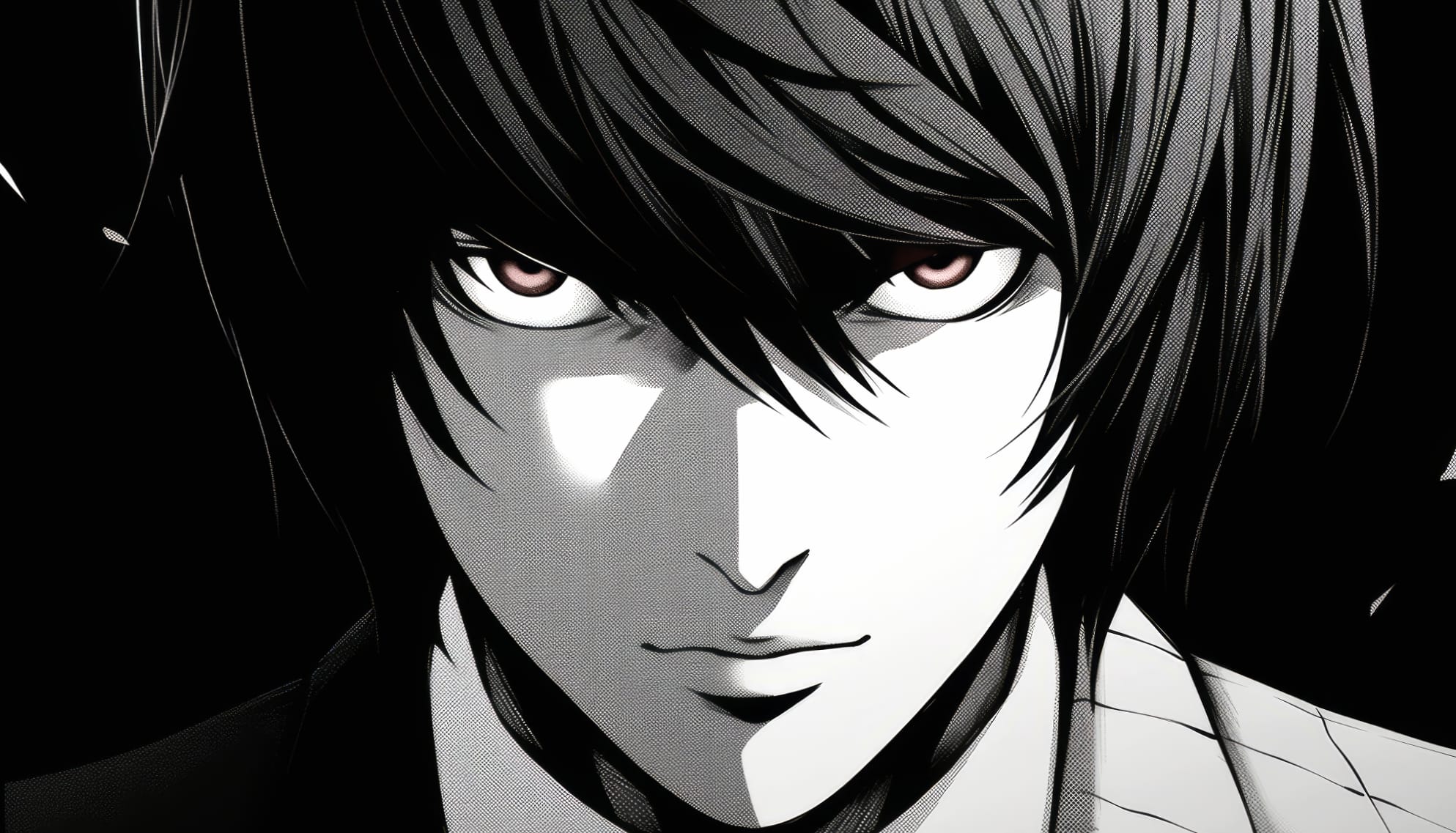 Light Yagami Manga Style Wallpaper at 1024 x 768 size wallpapers HD quality