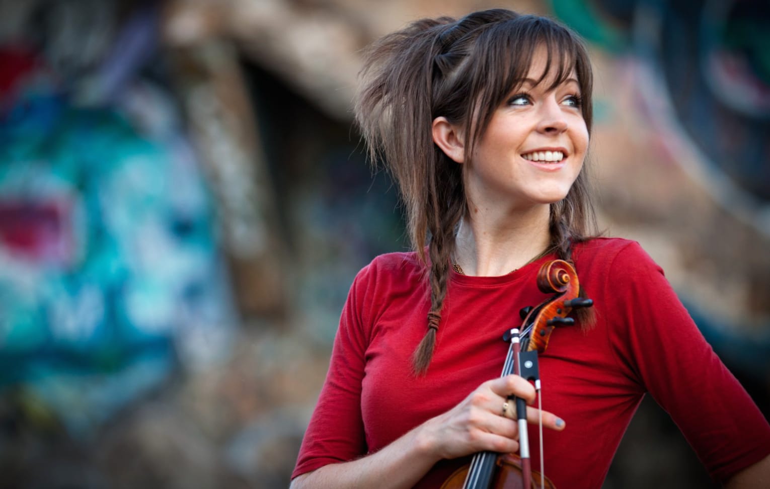 Lindsey Stirling Musical Elegance at 1024 x 1024 iPad size wallpapers HD quality