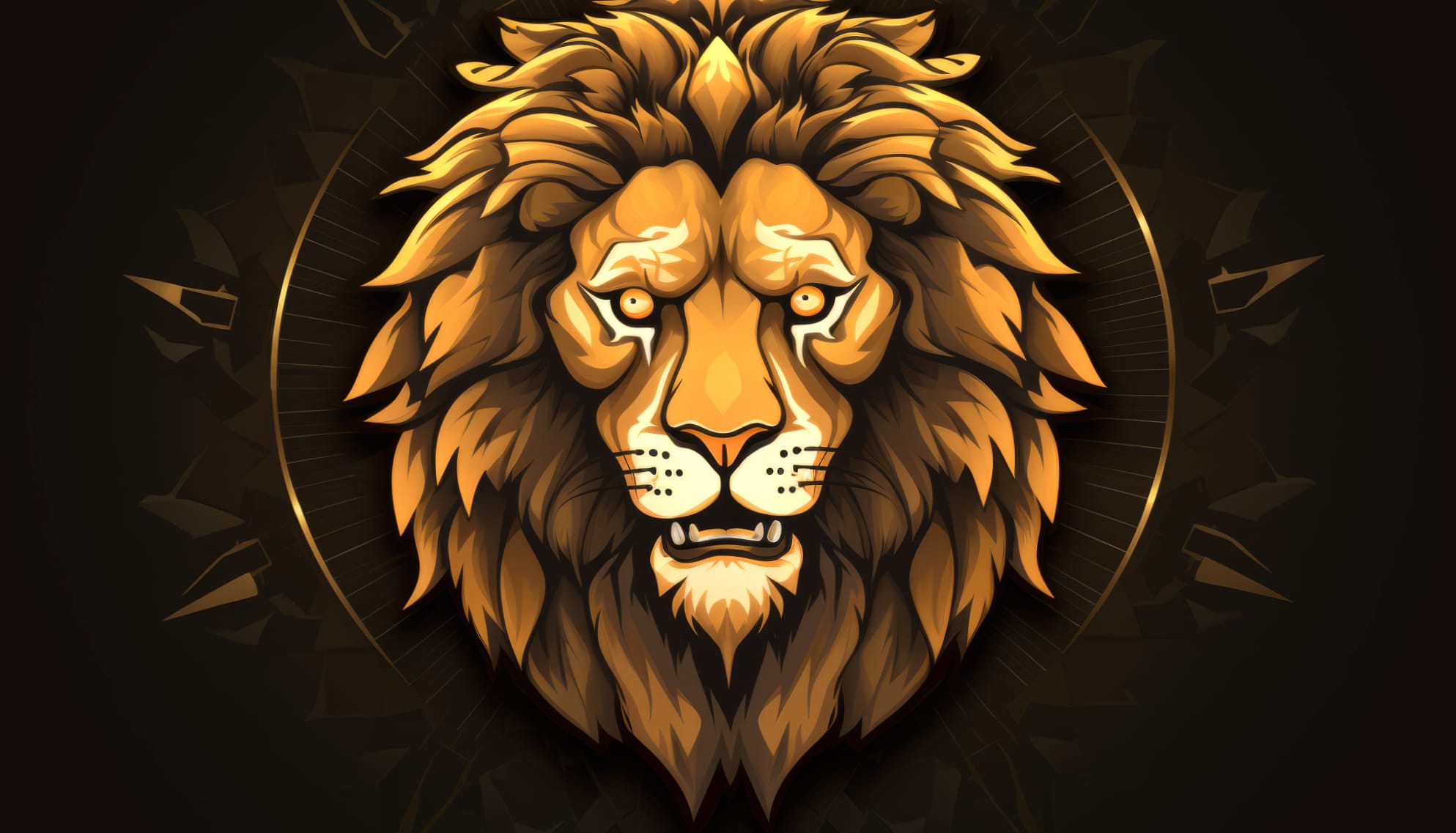 Logo Lion Illustration Style Wallpaper at 750 x 1334 iPhone 6 size wallpapers HD quality