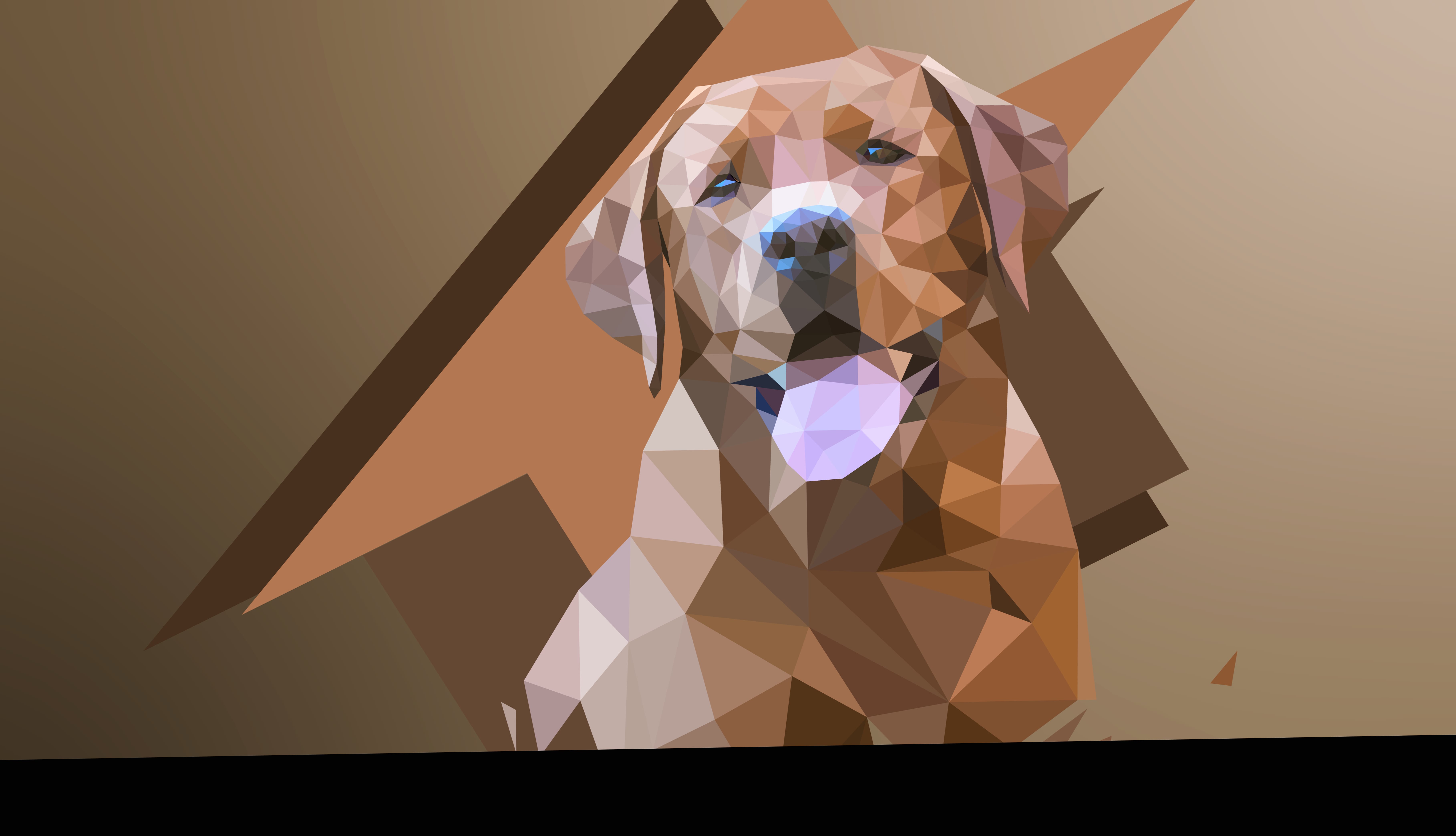 Low poly dog art wallpapers HD quality