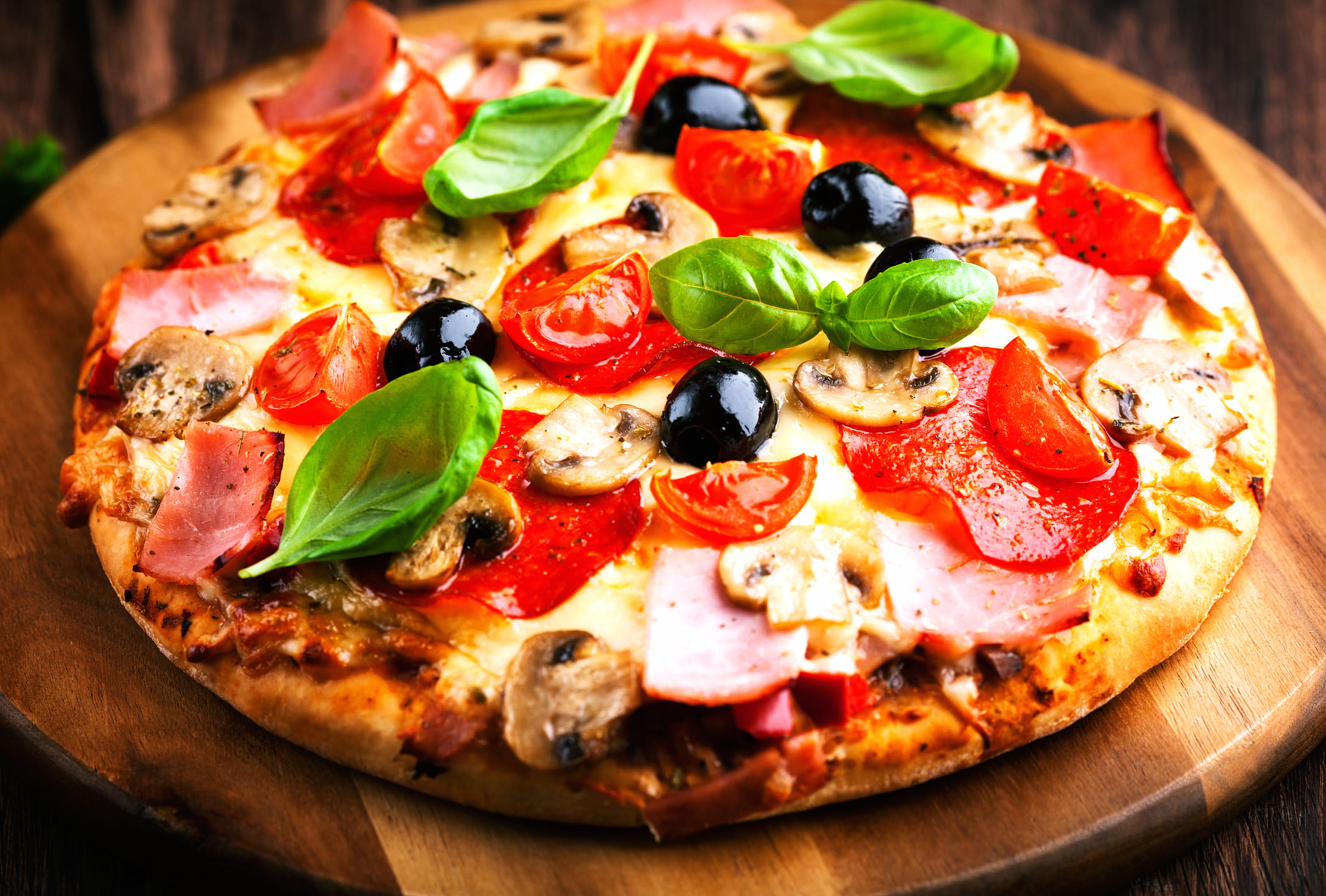 Lunch Meal Food Pizza wallpapers HD quality