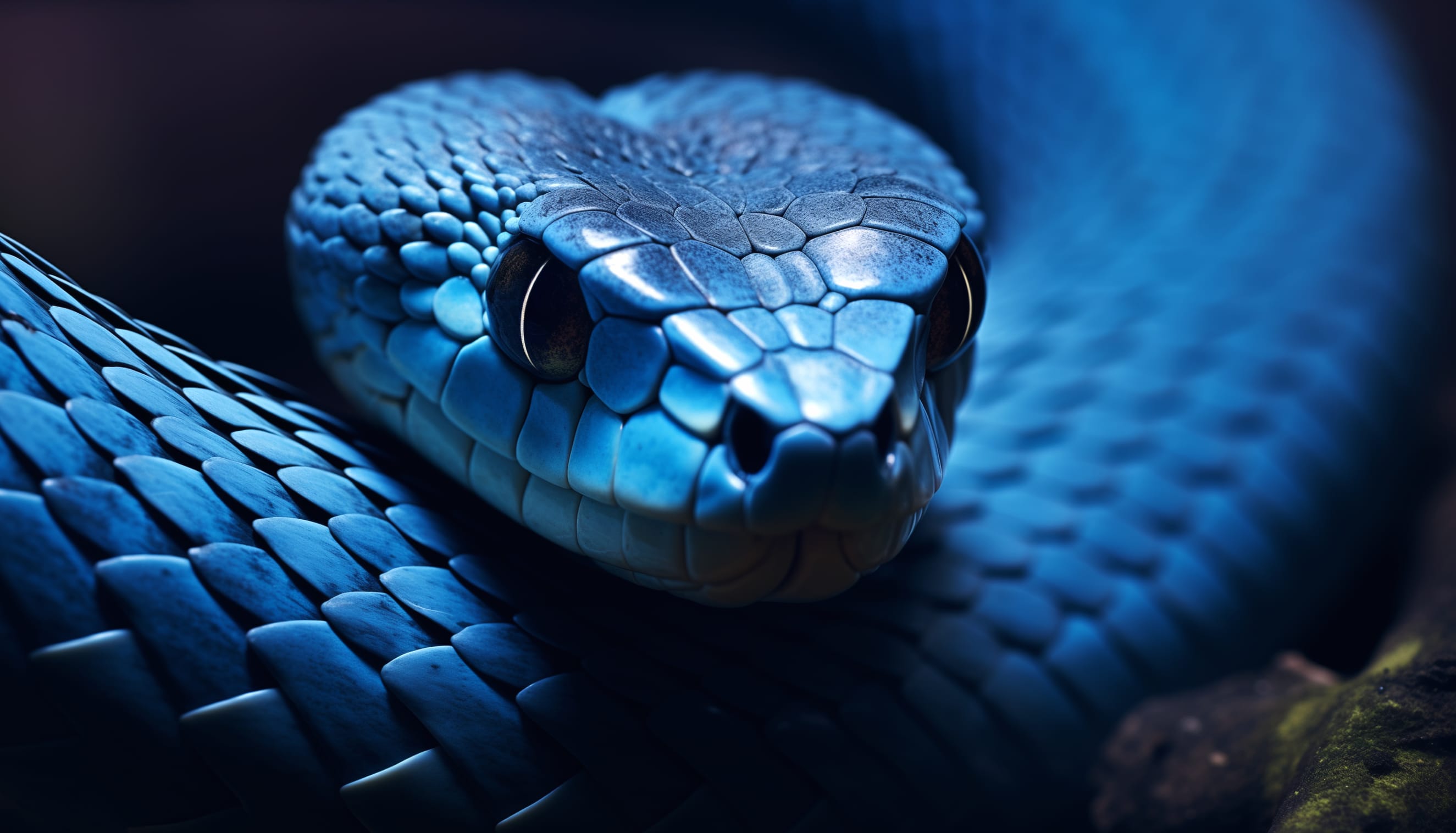 Majestic Blue Serpent at 1024 x 1024 iPad size wallpapers HD quality