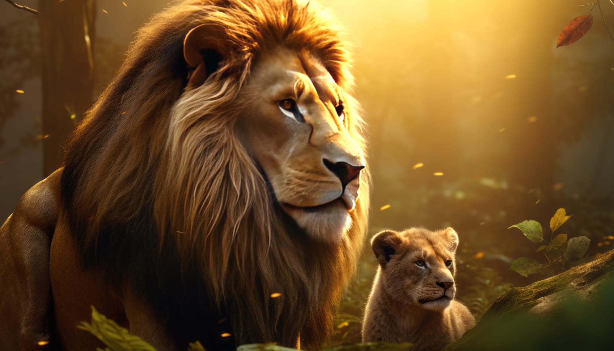 Majestic Lion Family - AI Art Masterpiece wallpapers HD Majestic Lion Family - AI Art Masterpiece wallpapers HD quality