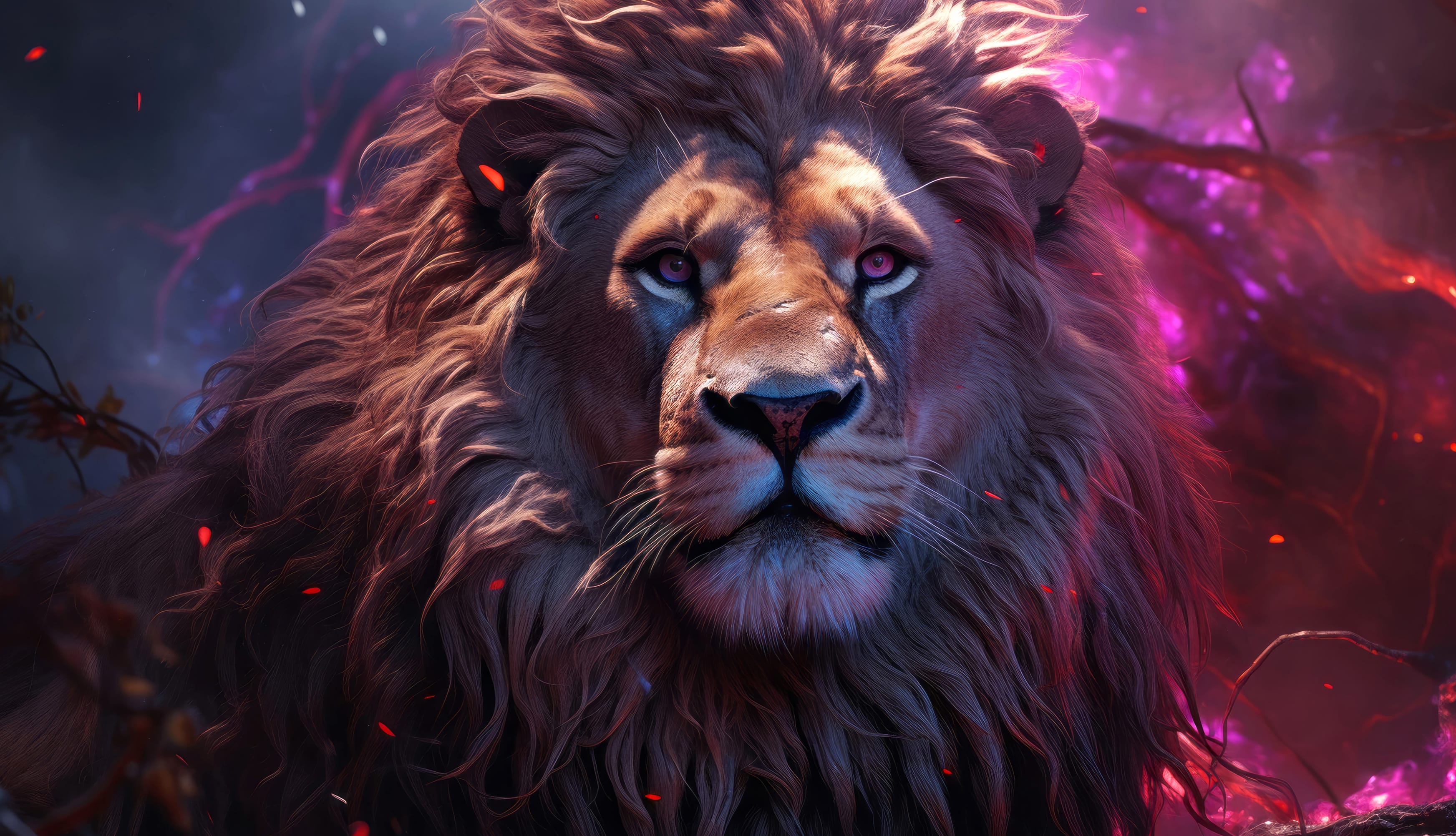 Majestic Lion HD Desktop Wallpaper at 750 x 1334 iPhone 6 size wallpapers HD quality