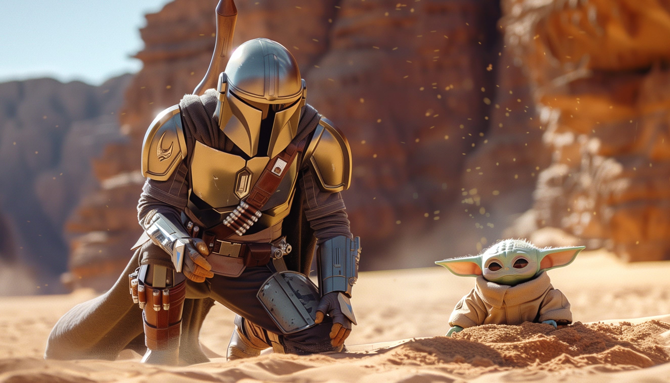 Mandalorian and Grogu - Star Wars Series wallpapers HD quality