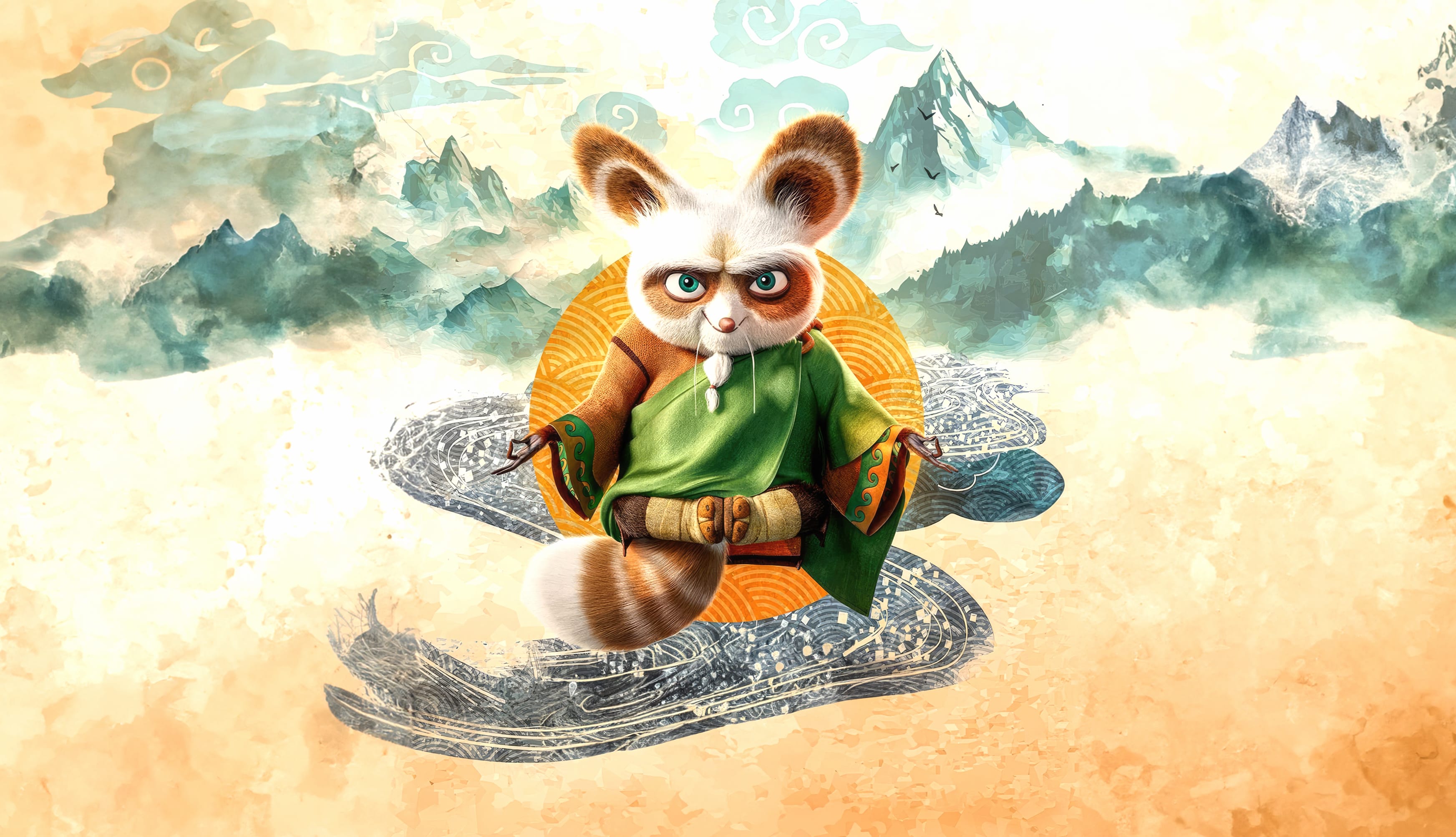 Master Shifu Kung Fu Panda 4 at 1024 x 1024 iPad size wallpapers HD quality